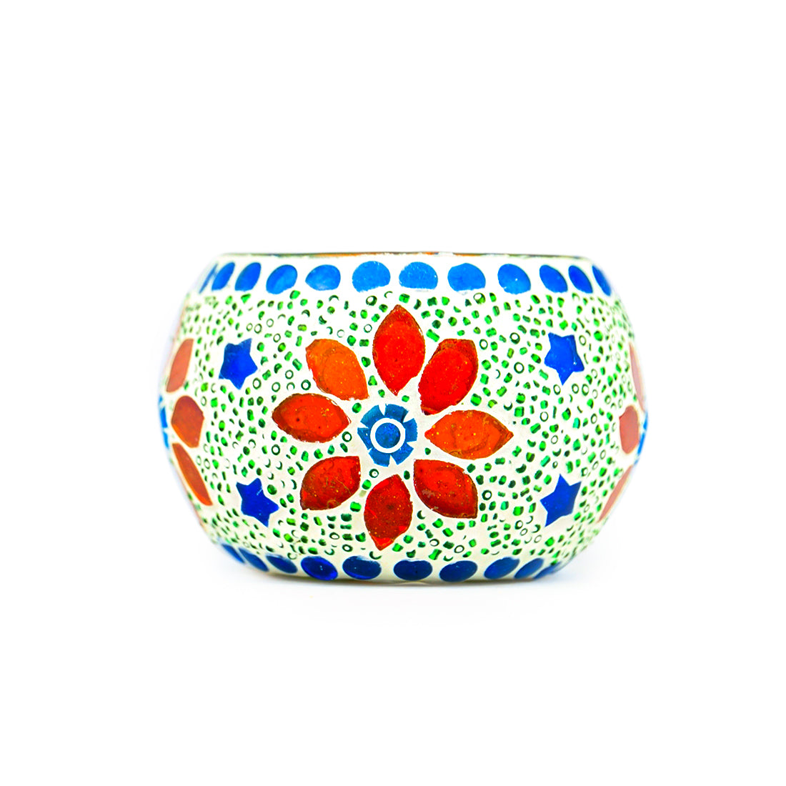 MOSAIC GLASS MOSAIC T-LIGHT HOLDER