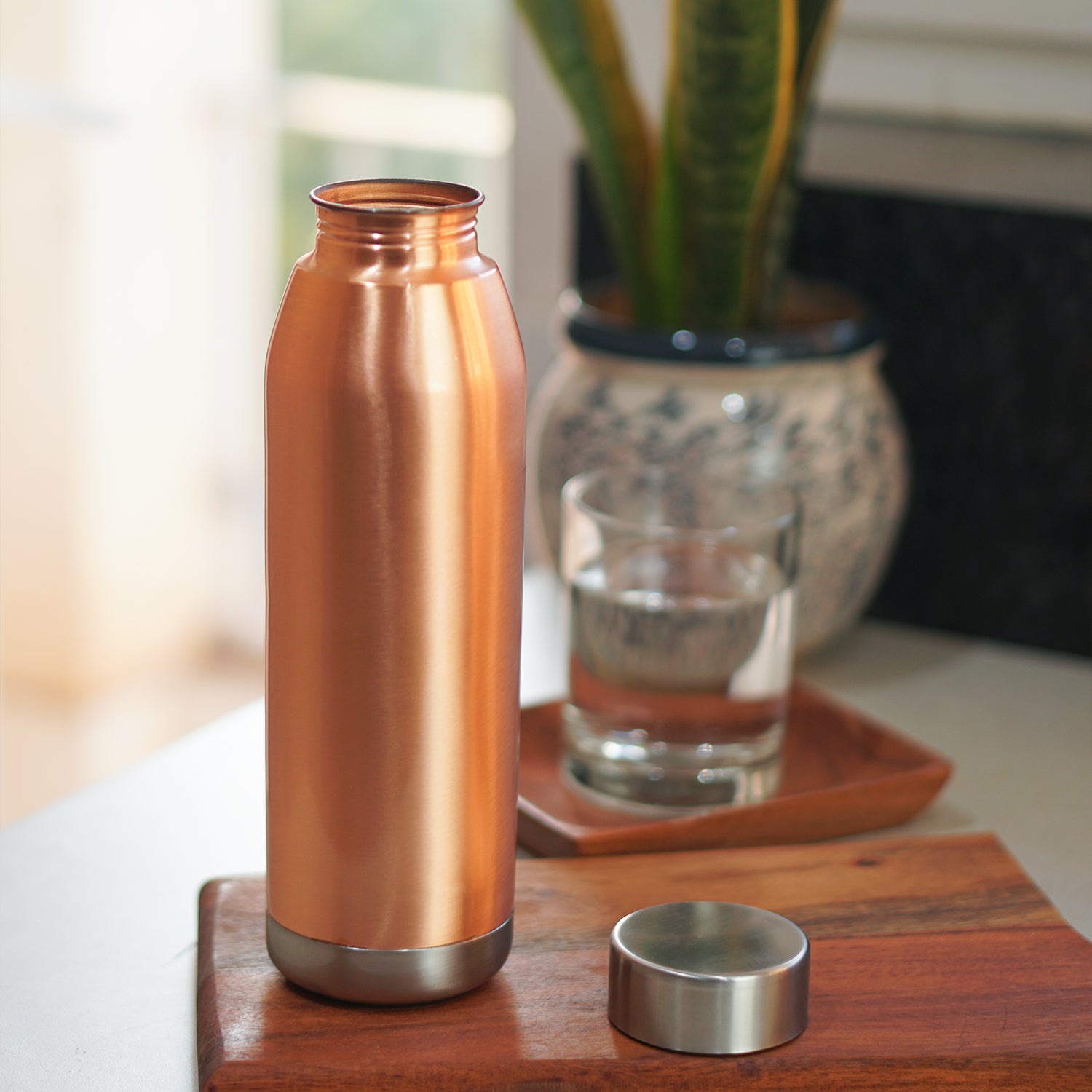 Matt Finish Copper Water Bottle