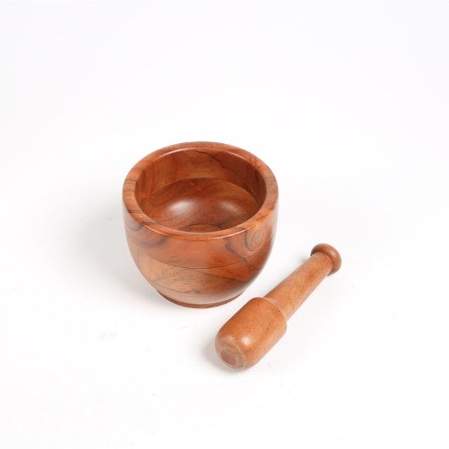 ACACIA WOODEN OKHALI - Mortar & Pestle