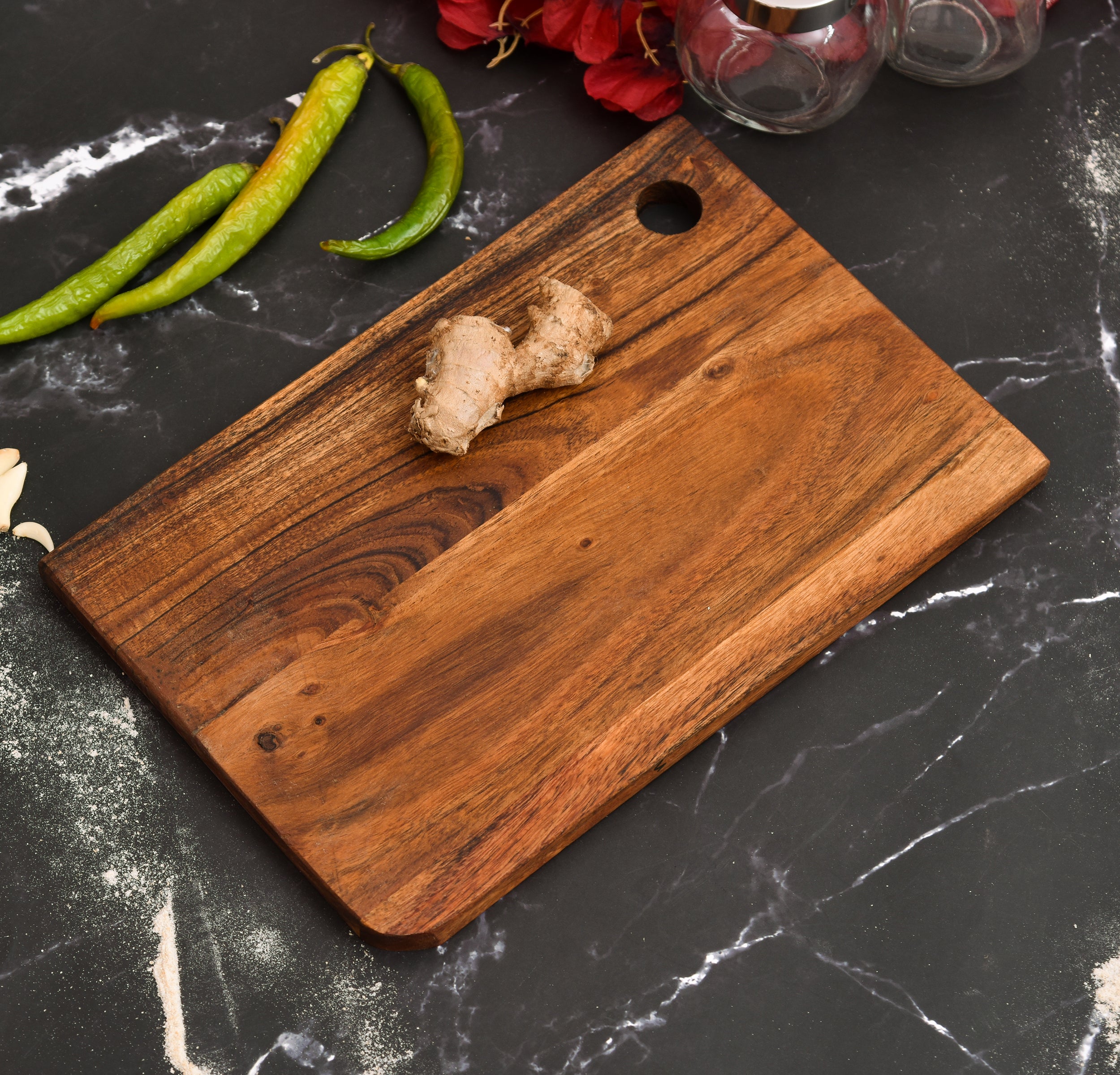Acacia Wooden Chopping Board with Corner Hole