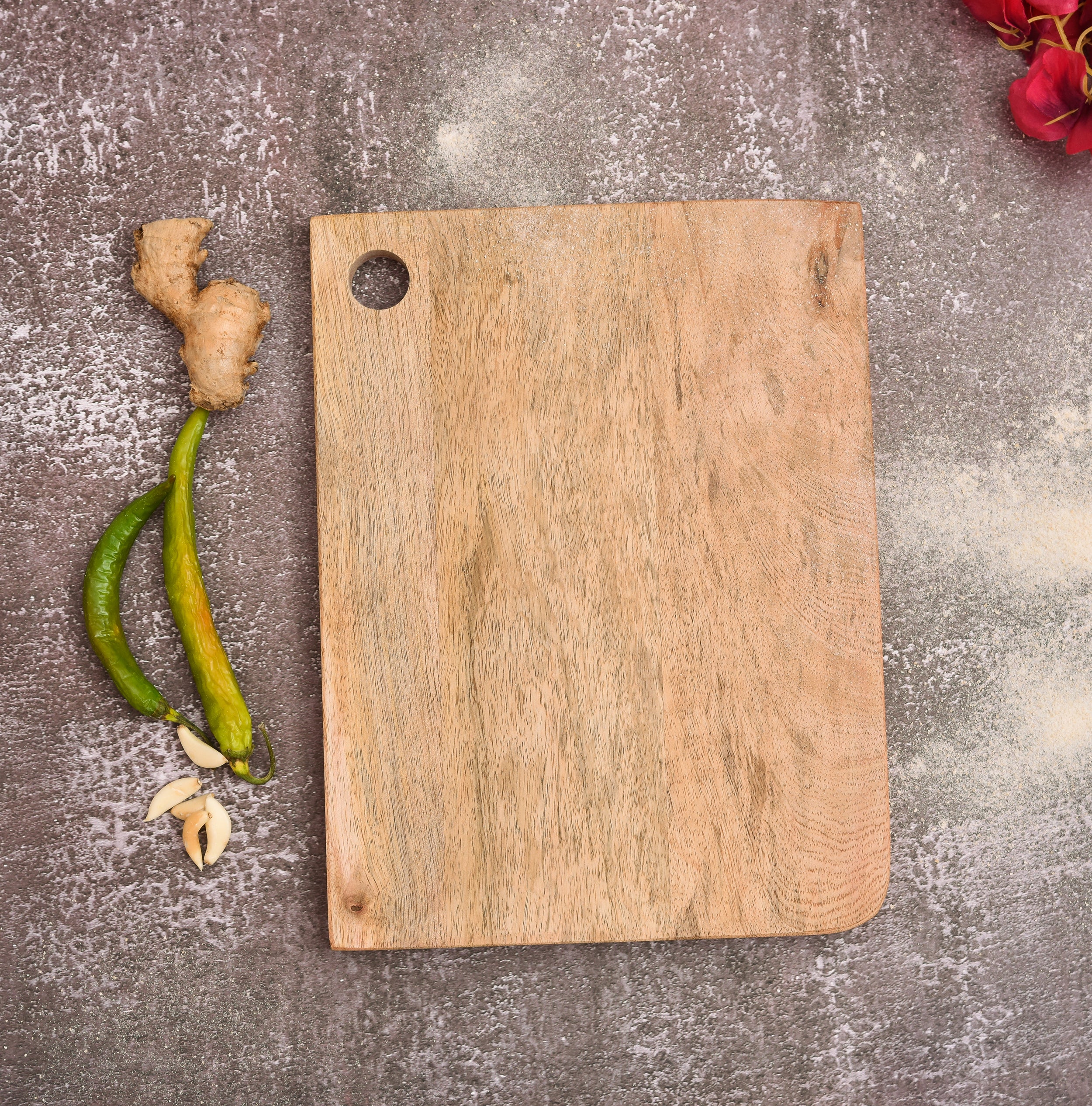 Mango Wood Chopping Board With Conner Hole