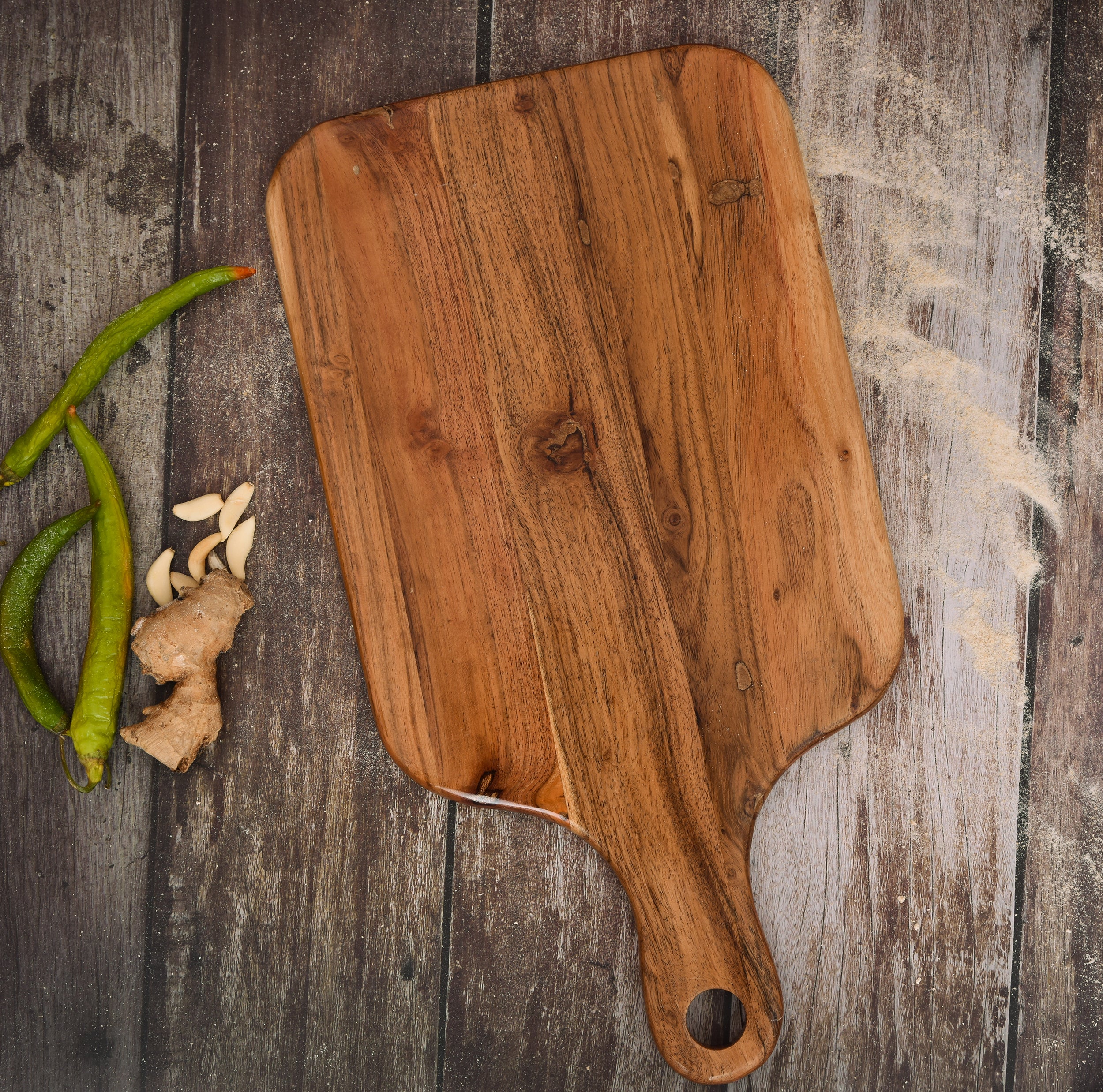 Acacia Wooden Chopping Board - 17X9 INCHES