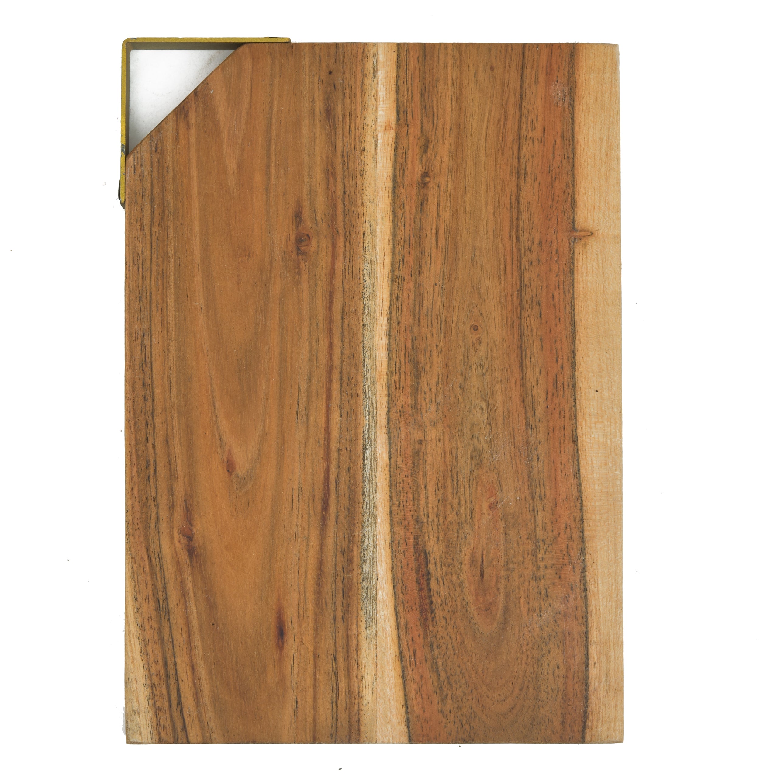 Acacia Wooden Chopping Board with Corner Iron Handle