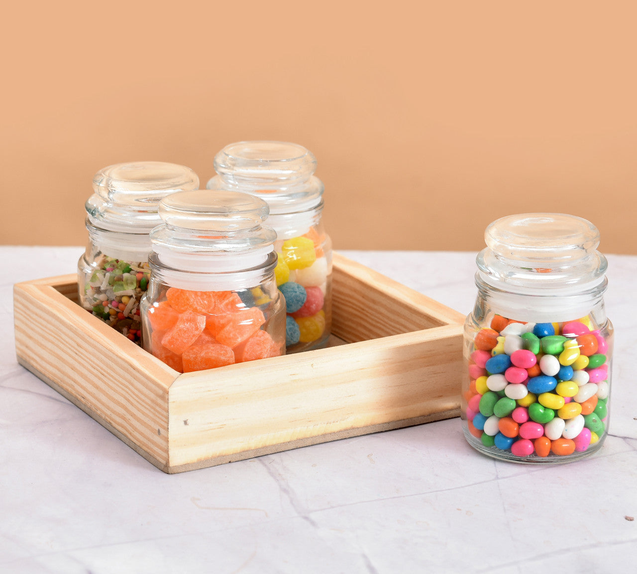 Seasoning Shaker Set Glass (5 Piece)