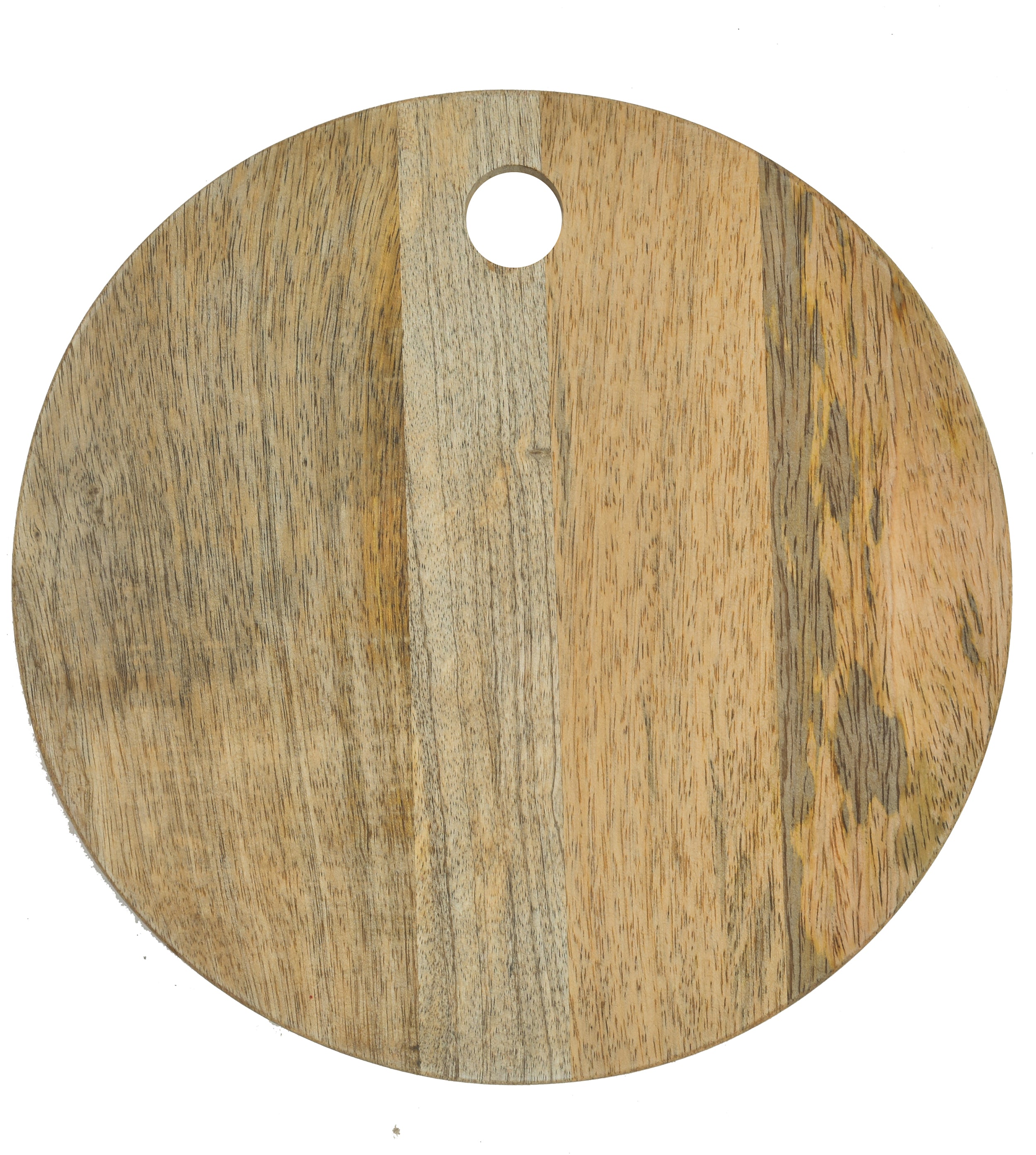 Mango Wood Round Chopping Board With Inner Hole
