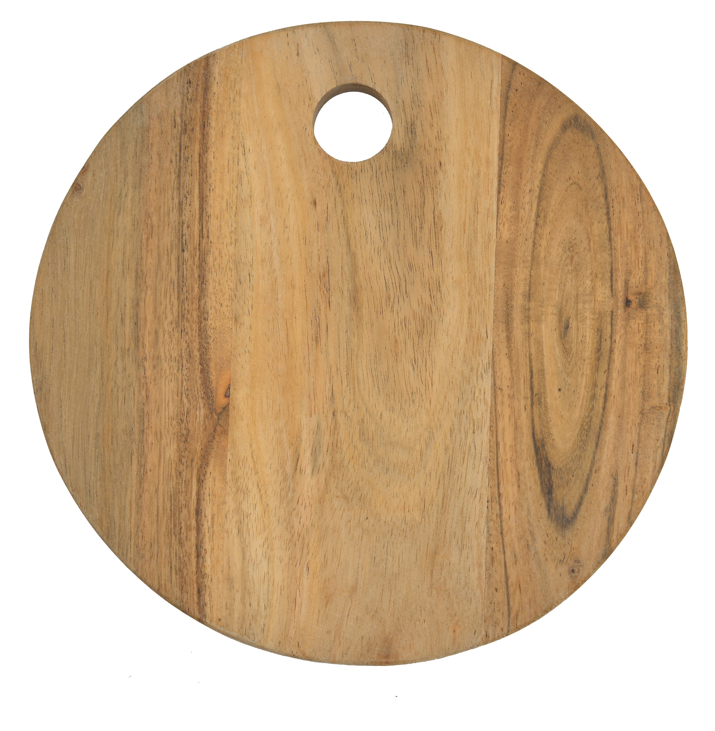 Acaica Wood Round Chopping Board With Inner Hole