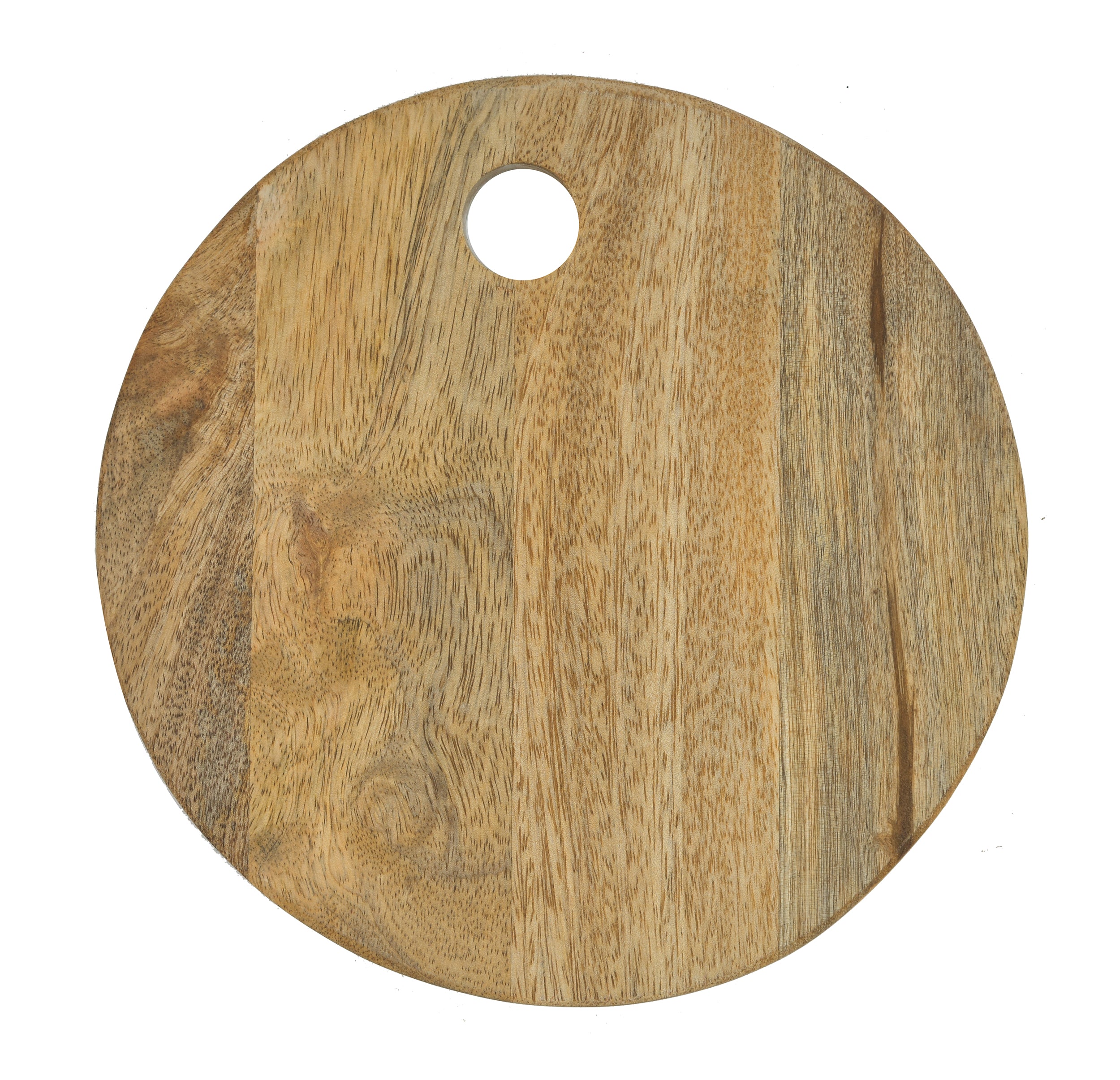 Mango Wood Round Chopping Board With Inner Hole