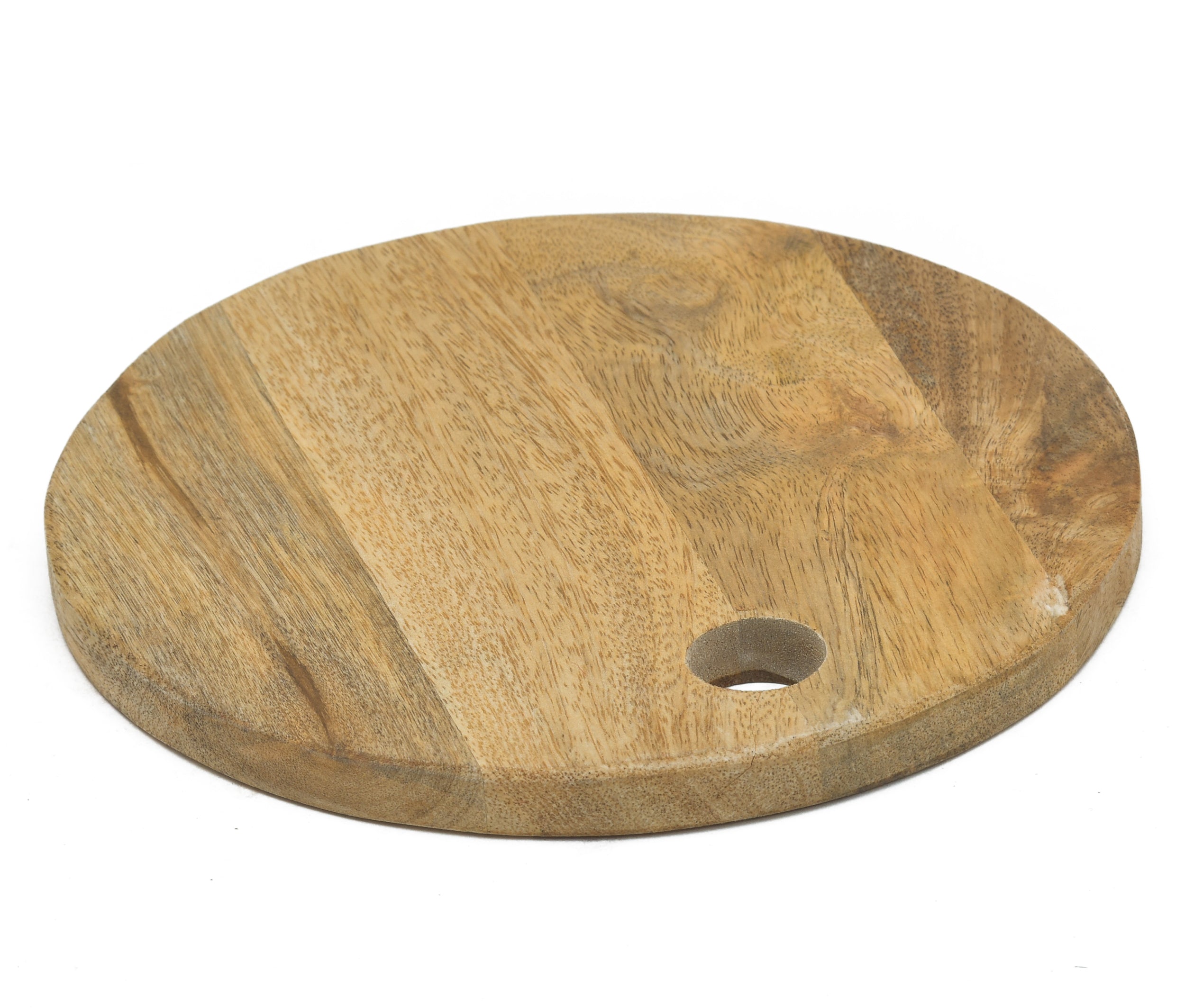 Mango Wood Round Chopping Board With Inner Hole