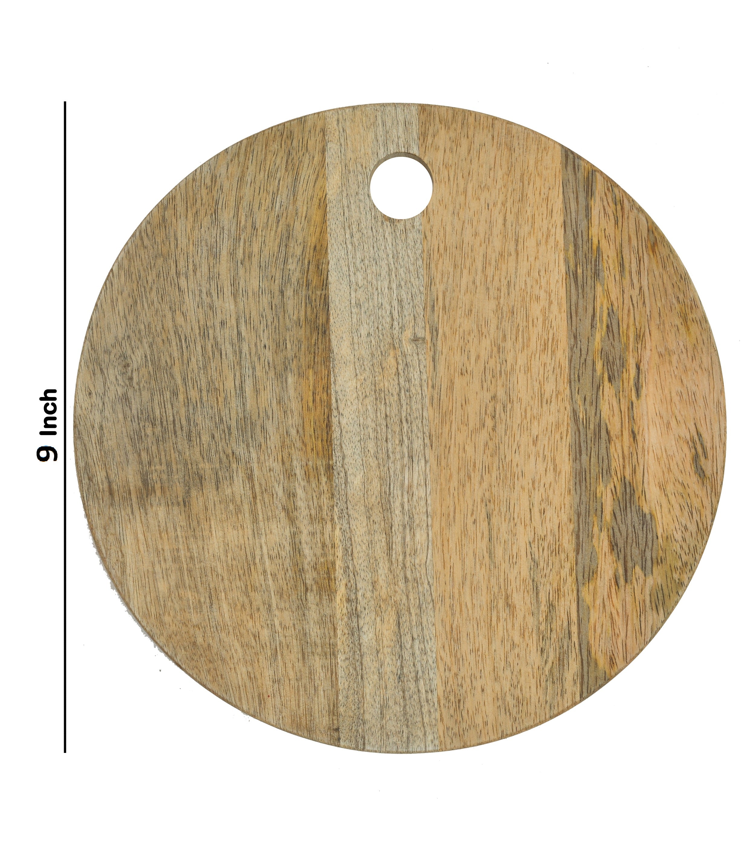 Mango Wood Round Chopping Board With Inner Hole