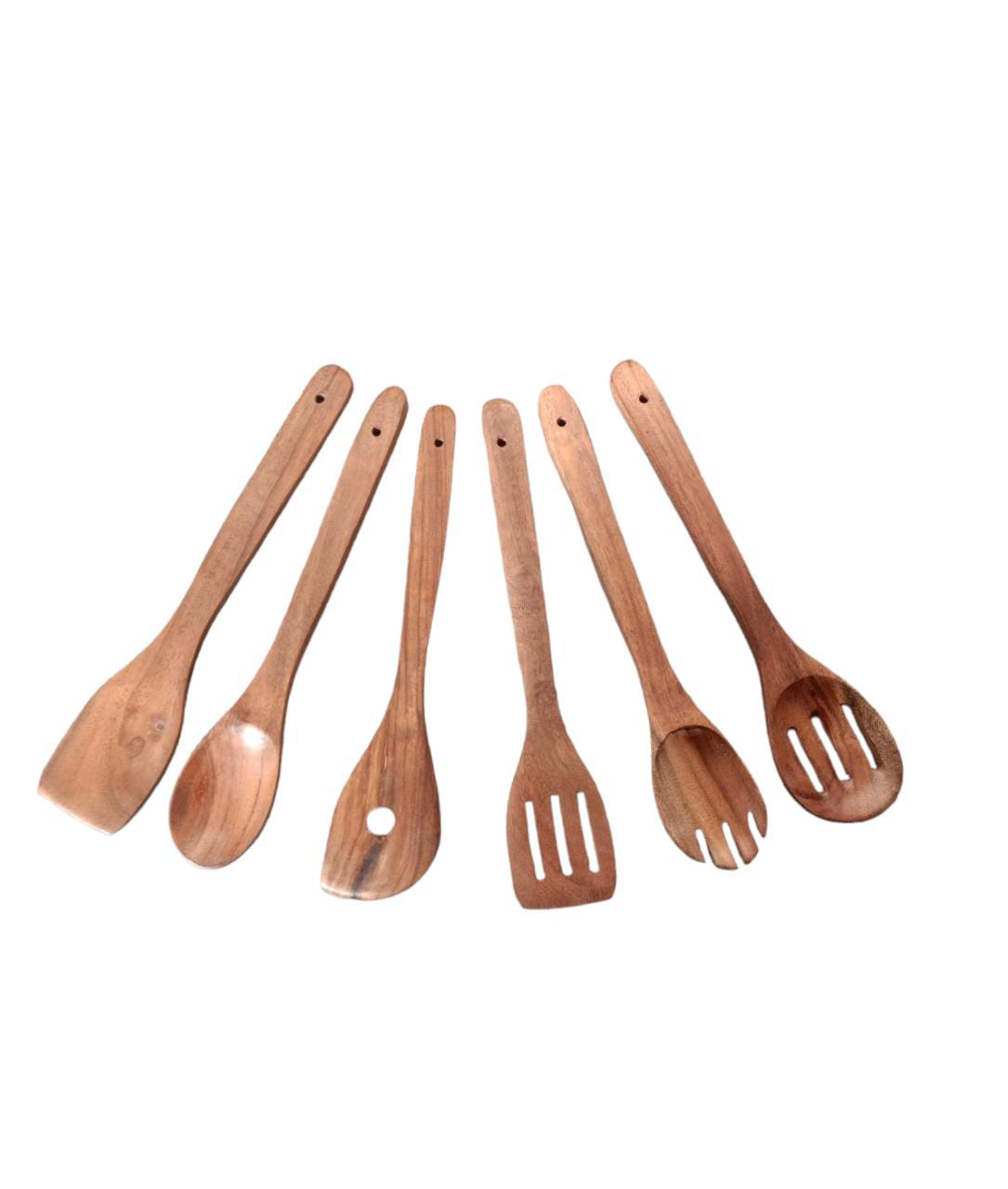 Acacia Wood Spatulas Set of 6
