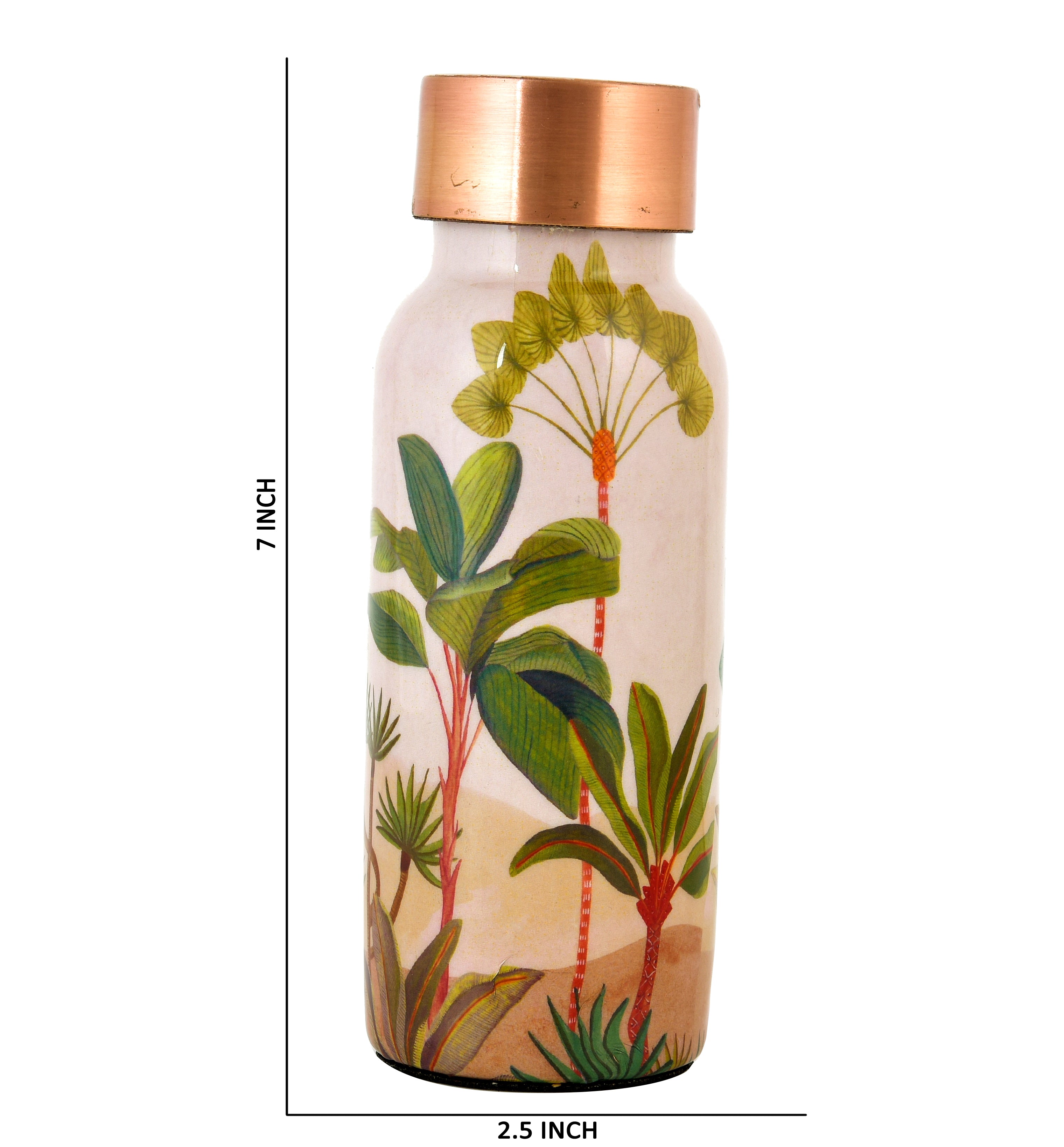 Dessert Printed Copper Water Bottle