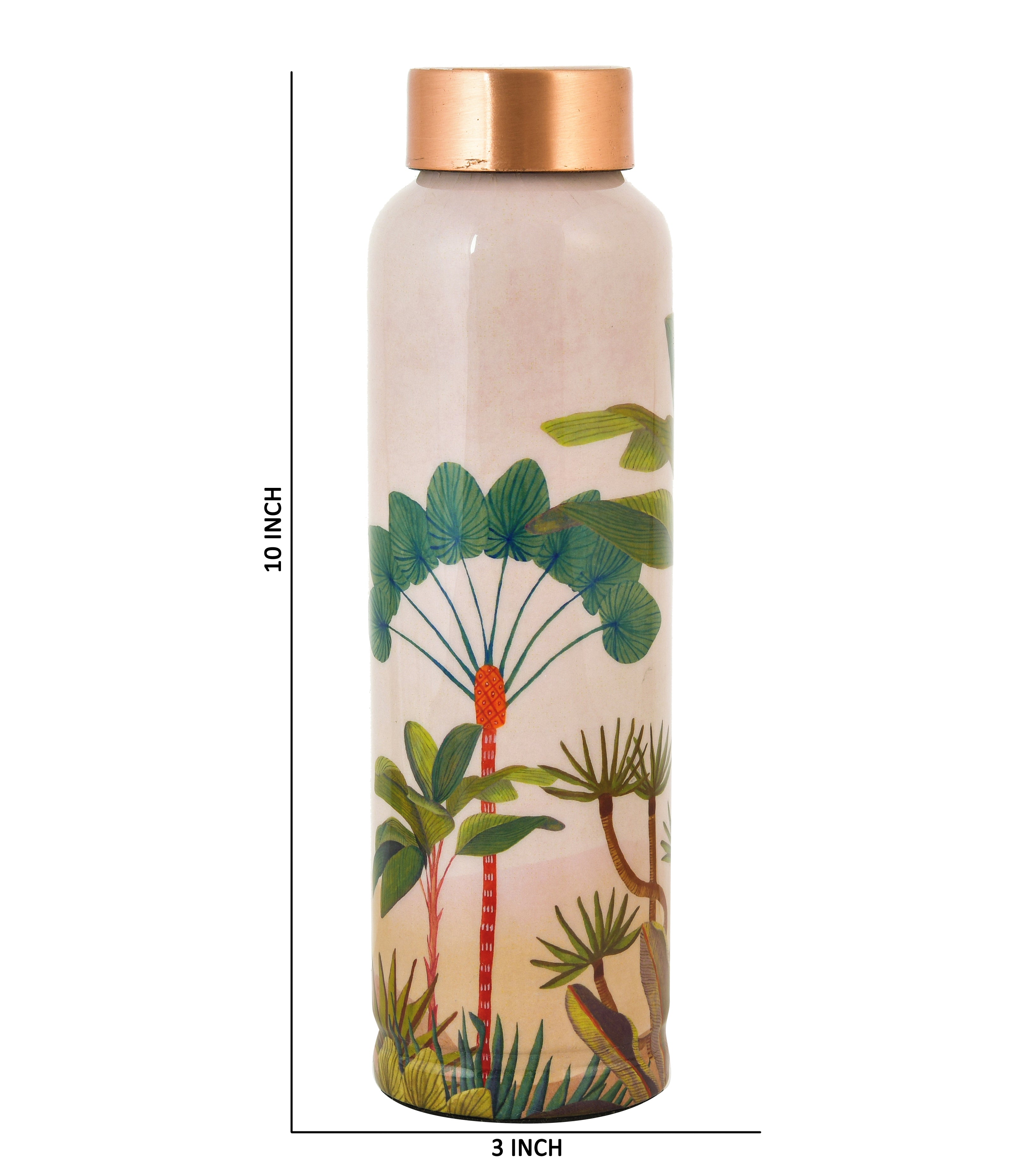Dessert Printed Copper Water Bottle