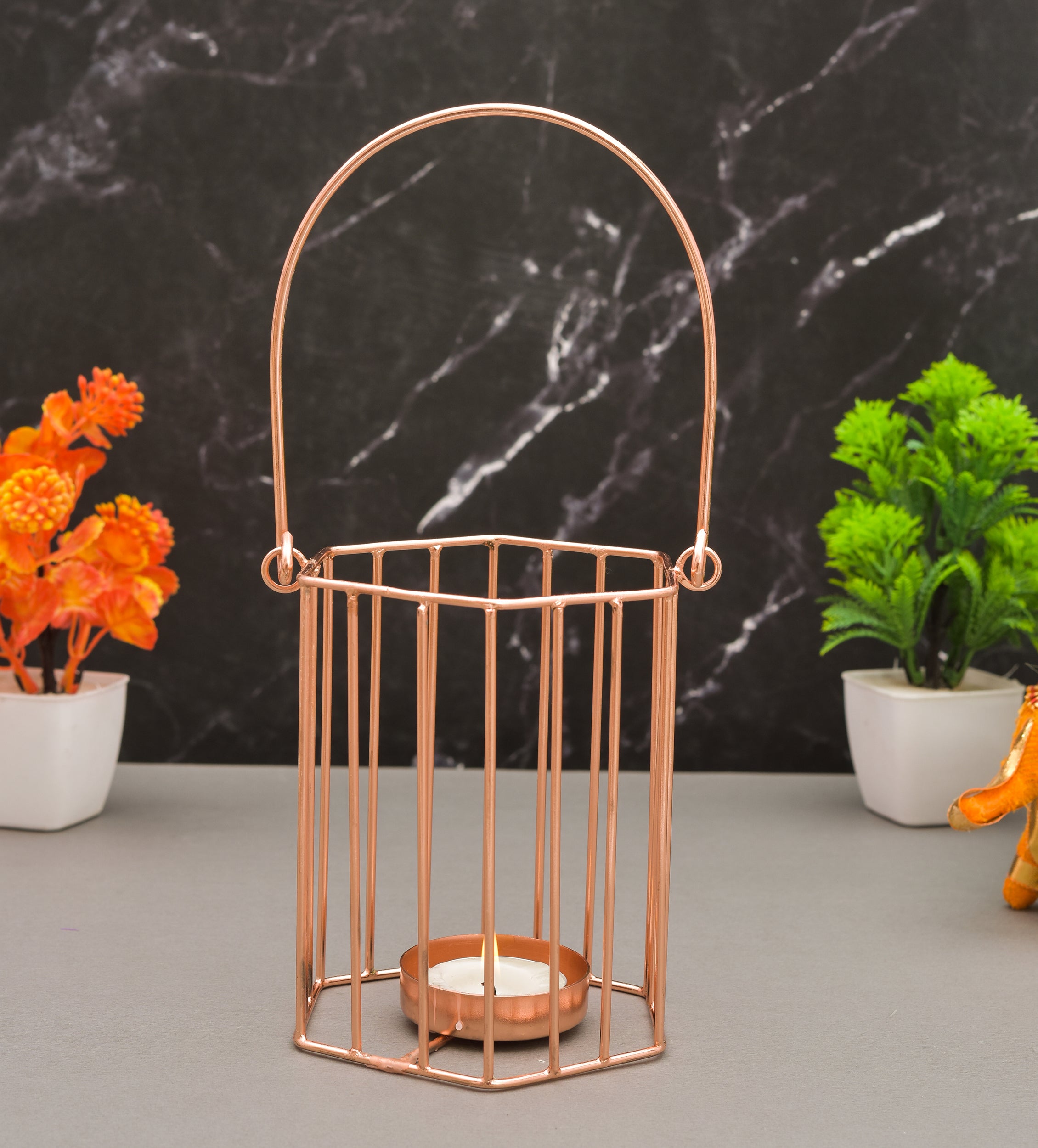 Taare Lining Basket Tea Light Holder - Candle Stand