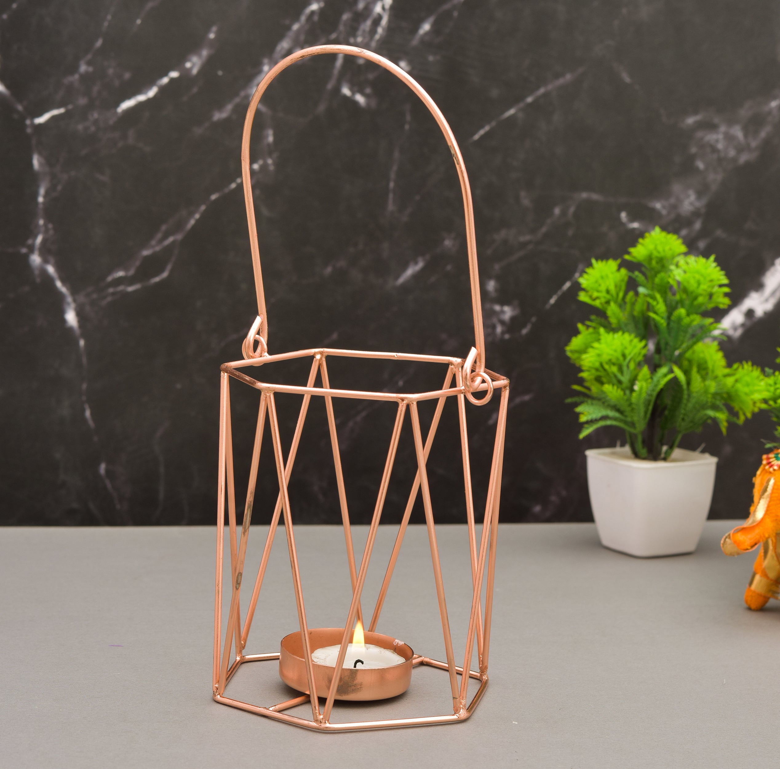 Taare Basket Tea Light Holder - Candle Stand
