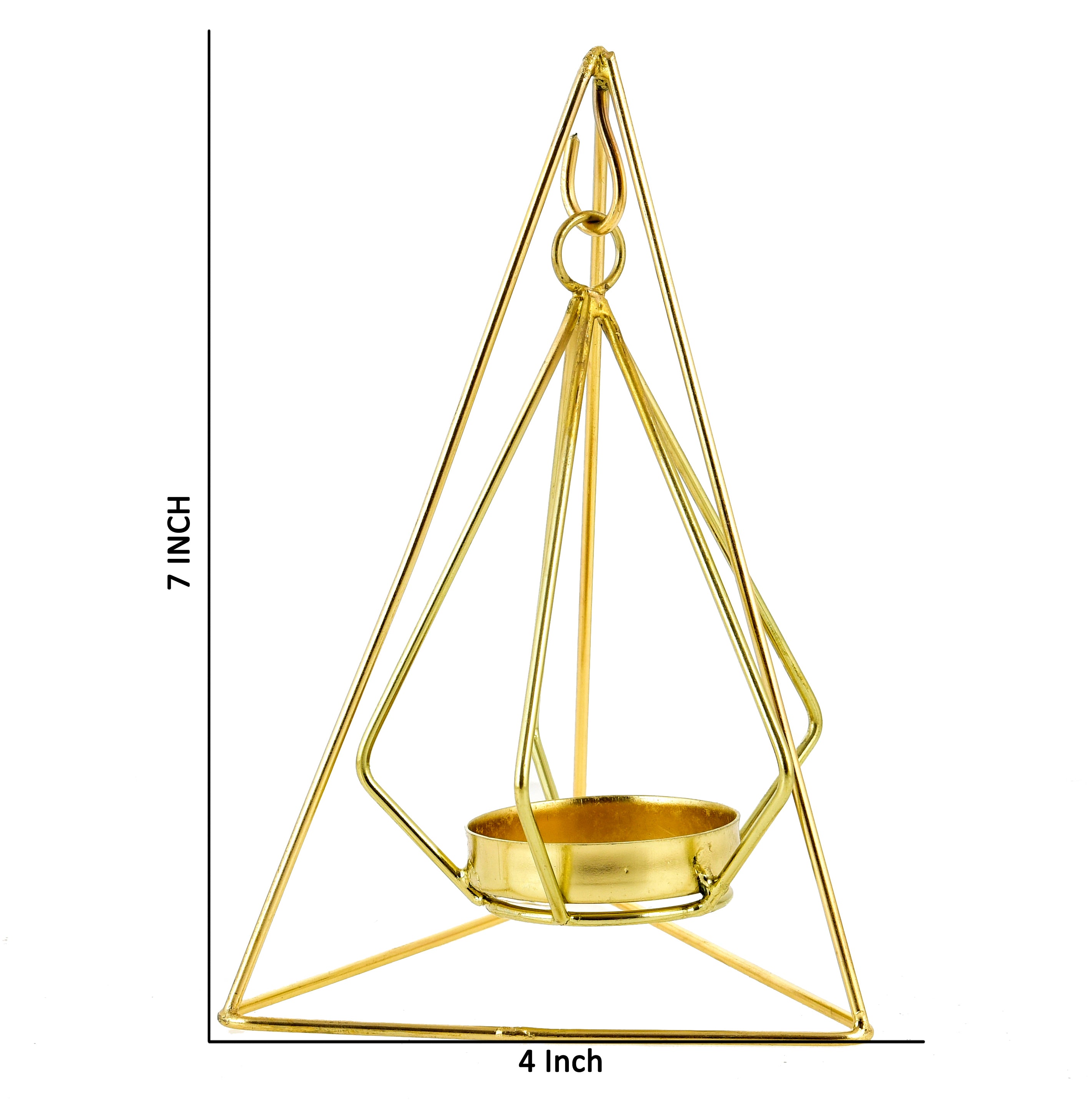 Taare Tikona Jhula Tea Light Holder - Candle Stand