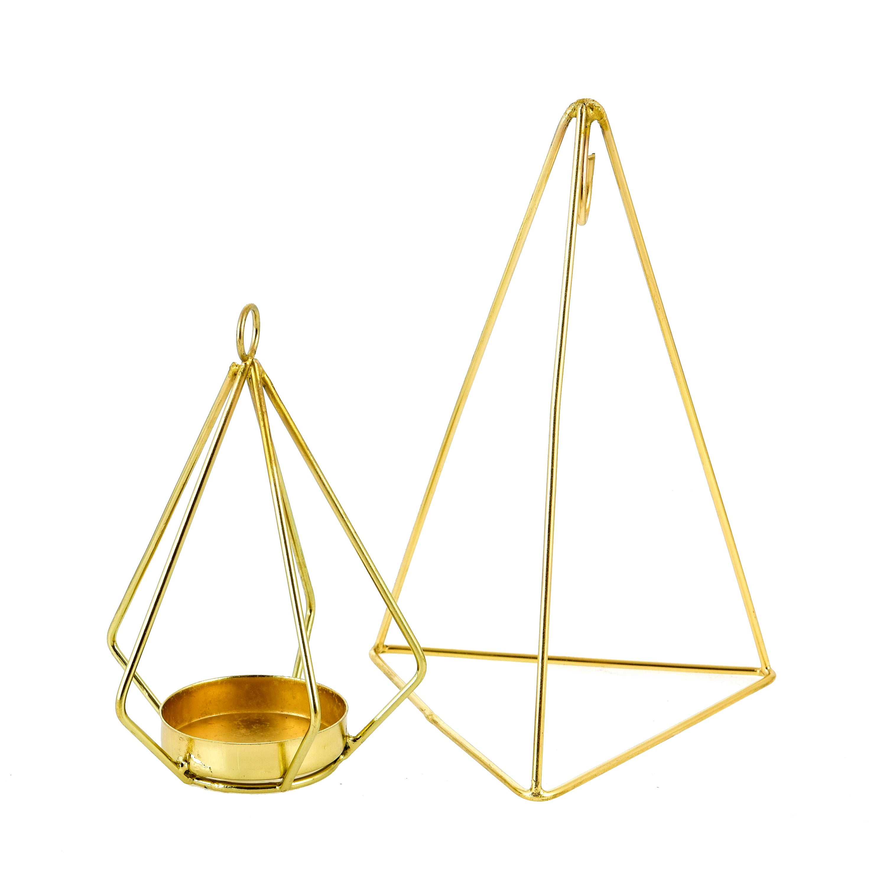 Taare Tikona Jhula Tea Light Holder - Candle Stand