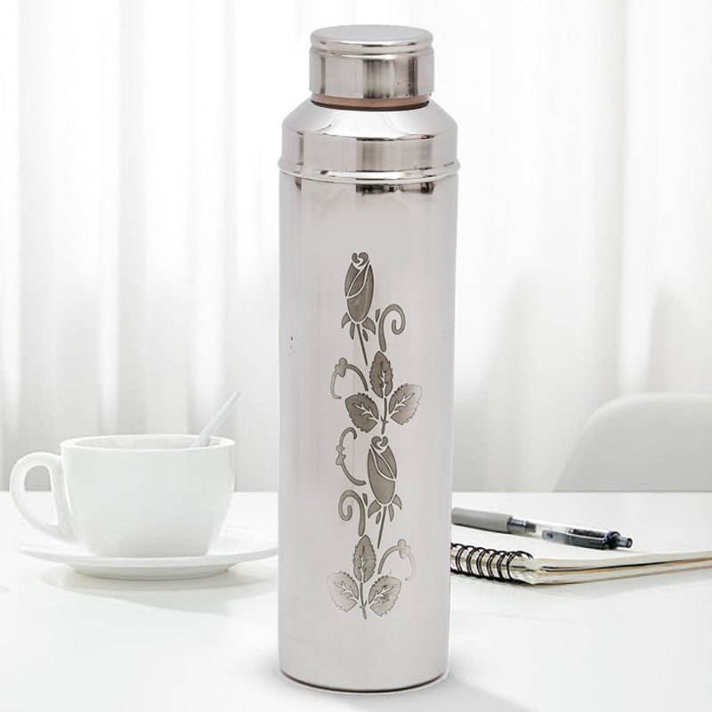 Outside Stainless Steel and Inside Copper Water Bottle - 1000 ml