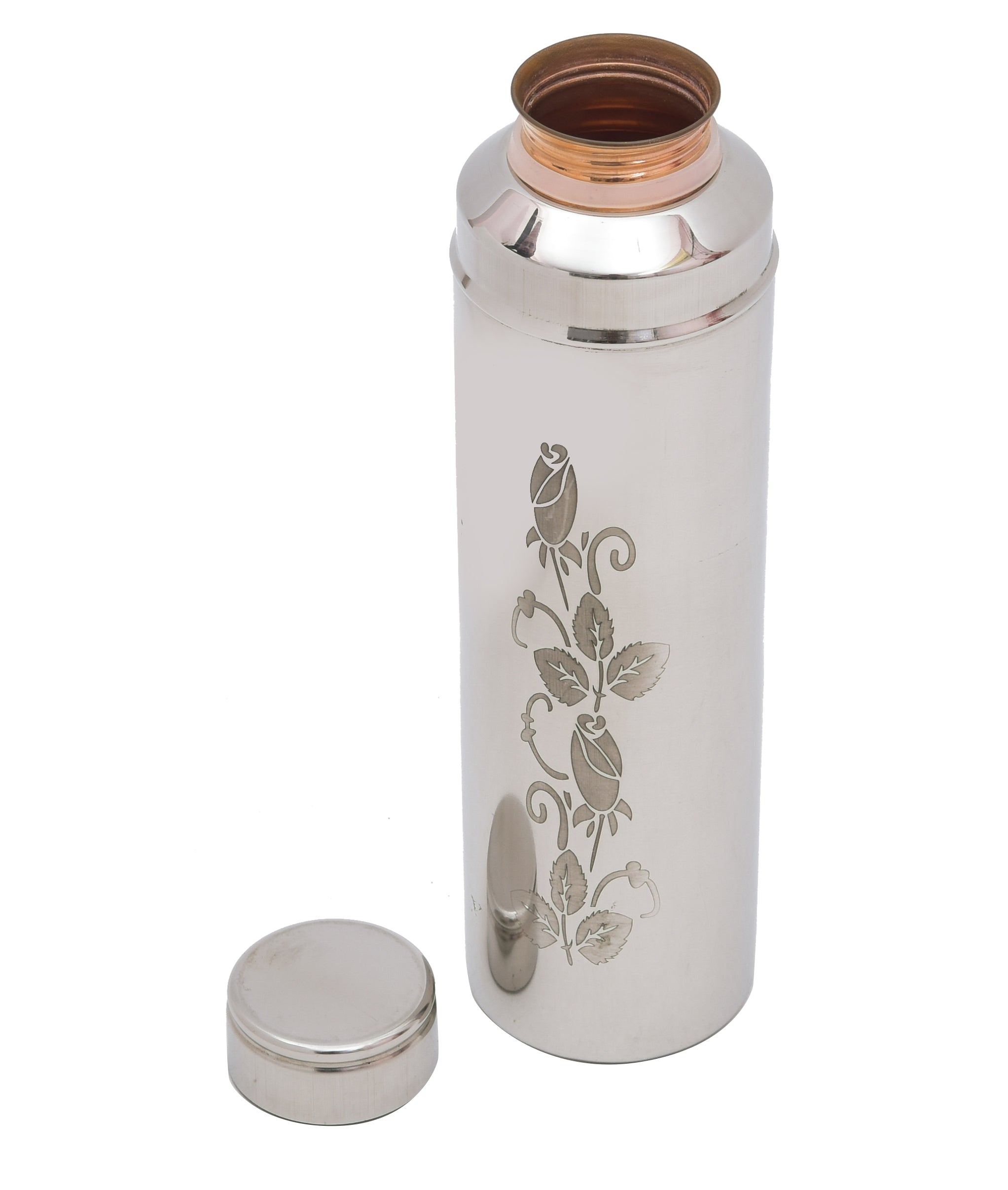 Outside Stainless Steel and Inside Copper Water Bottle - 1000 ml