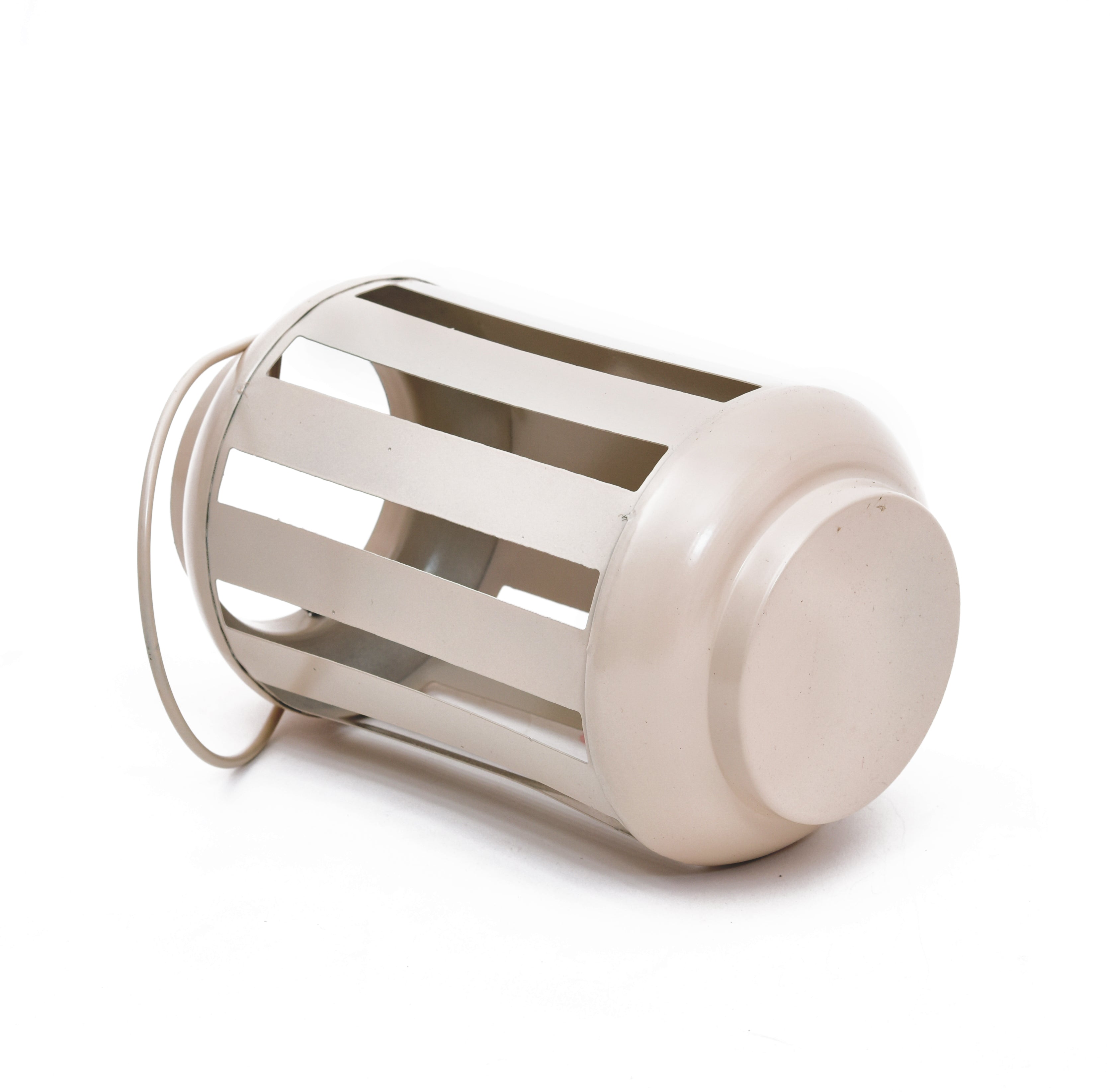 METAL LINING JALI LANTERN - Beige Color