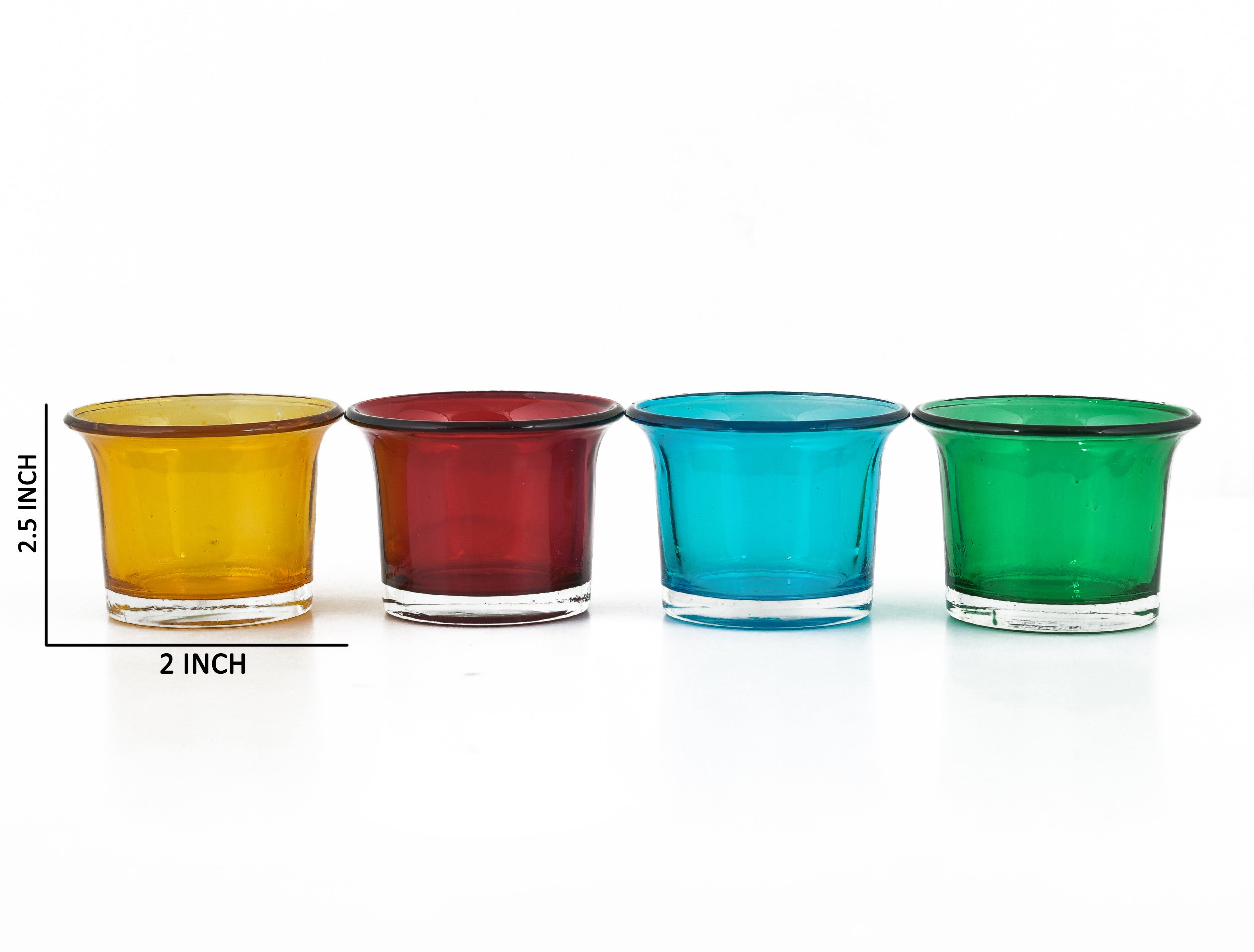 Deep Tea Light Holder Votive Assorted Color