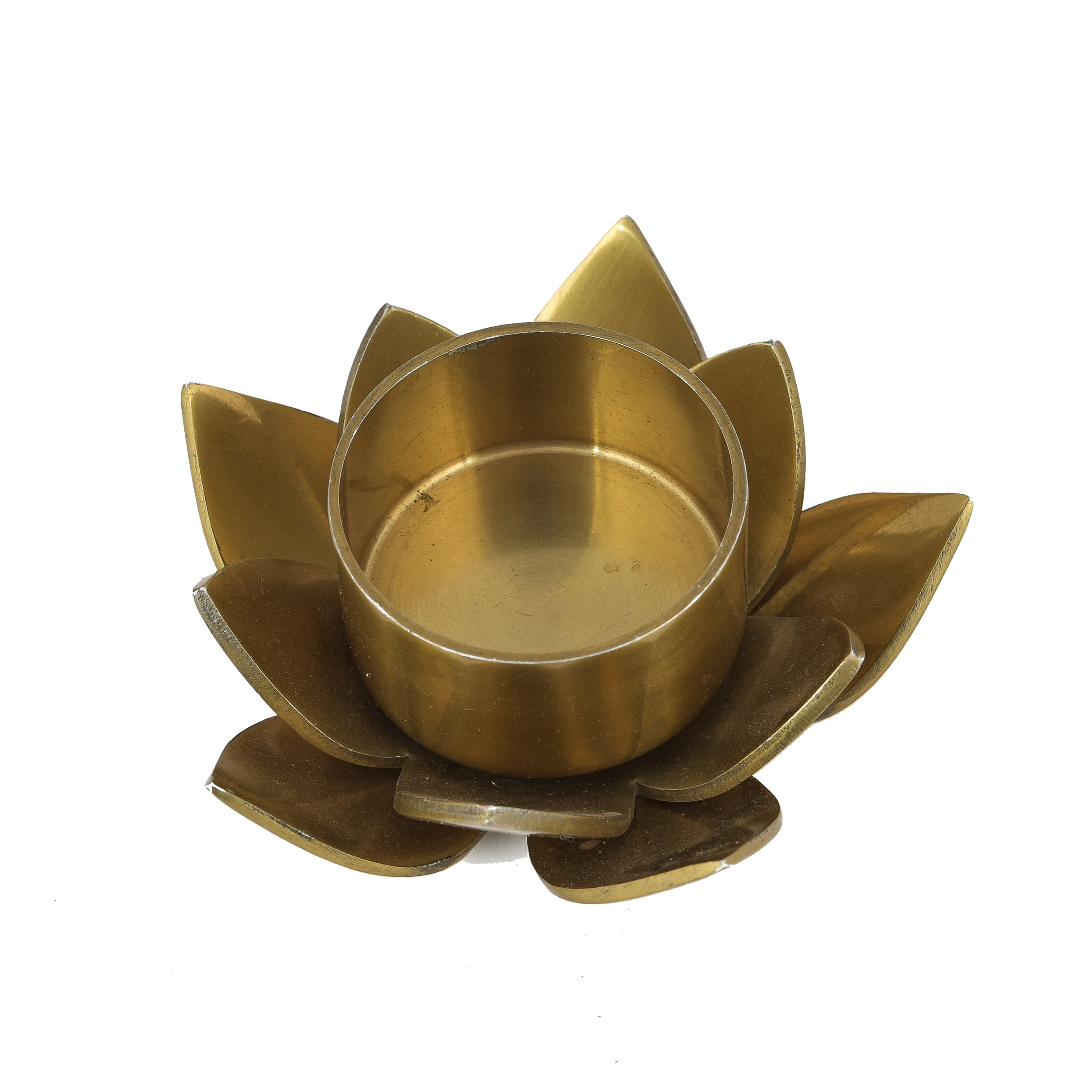 GOLDEN LOTUS T-LIGHT HOLDER