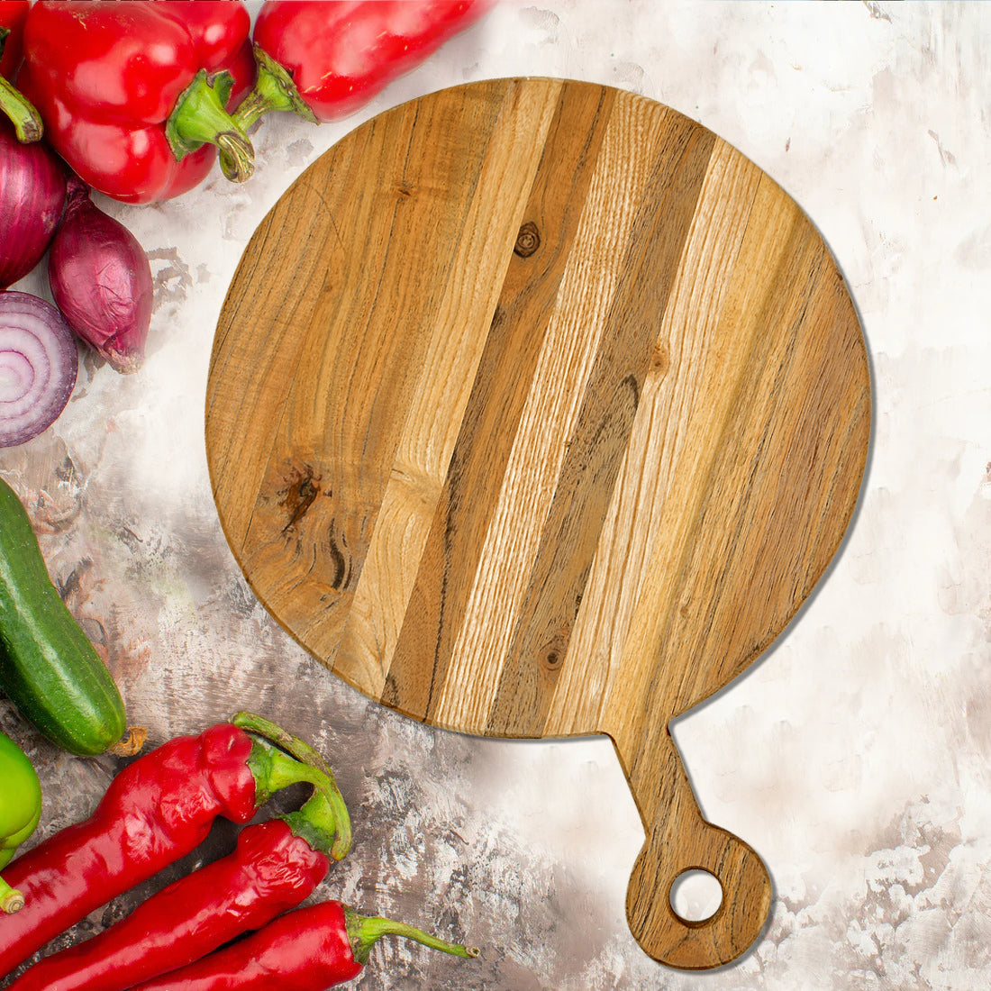 White Ace Circolo Wooden Serving Board and Platter