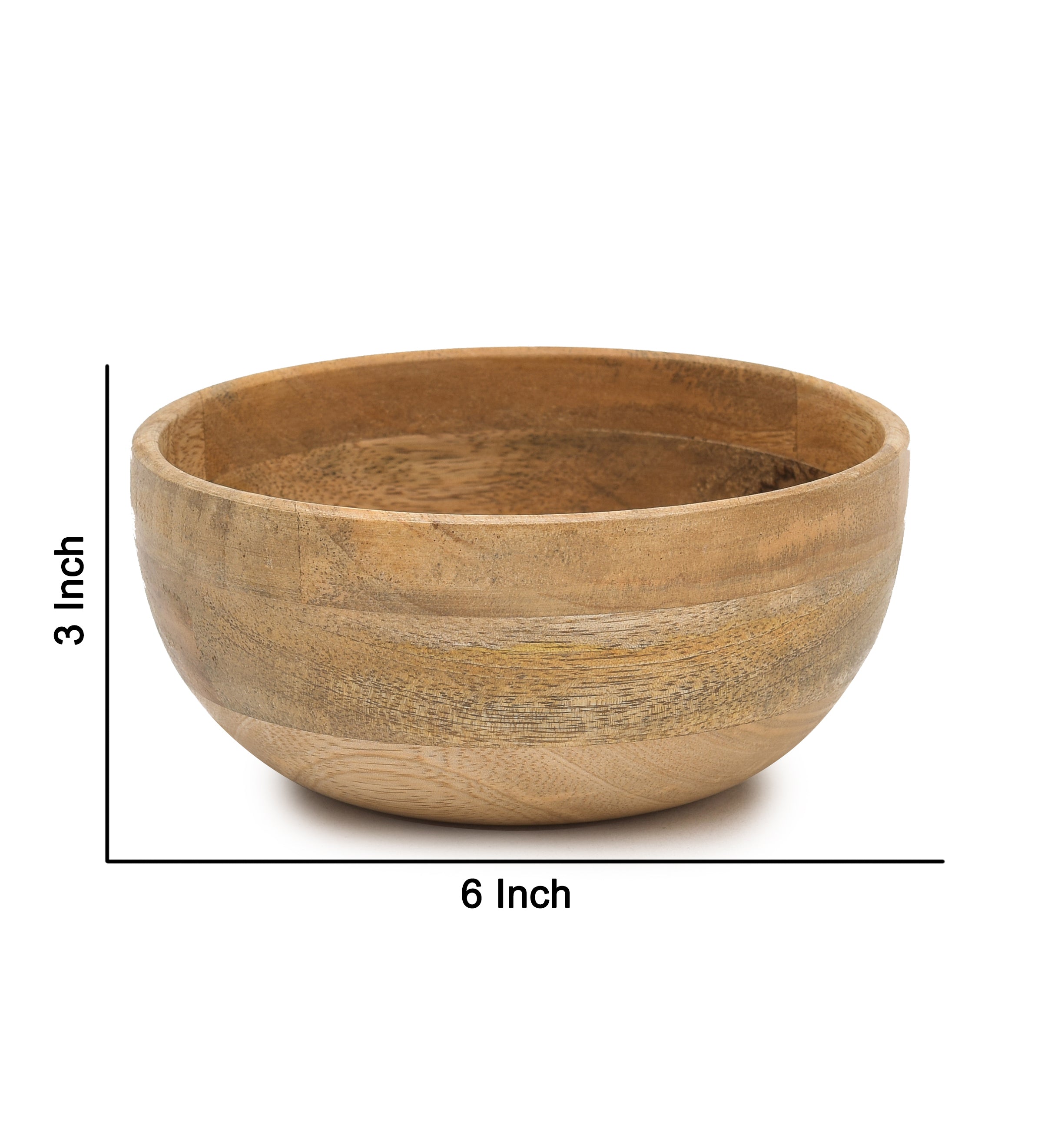 Mango Wood Bowl 6 (inch)
