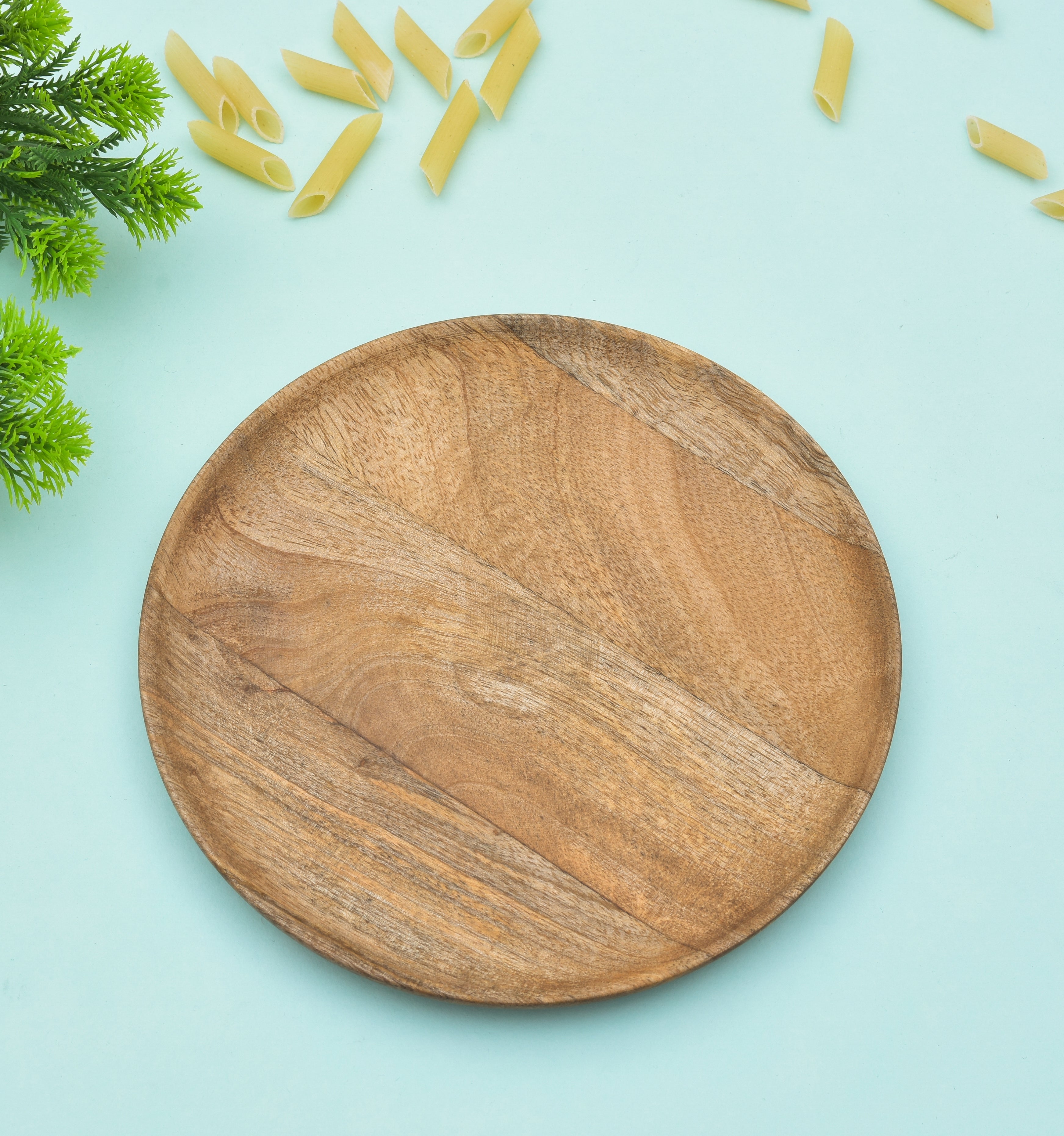 Mango Wood Round Plate 8(inch)