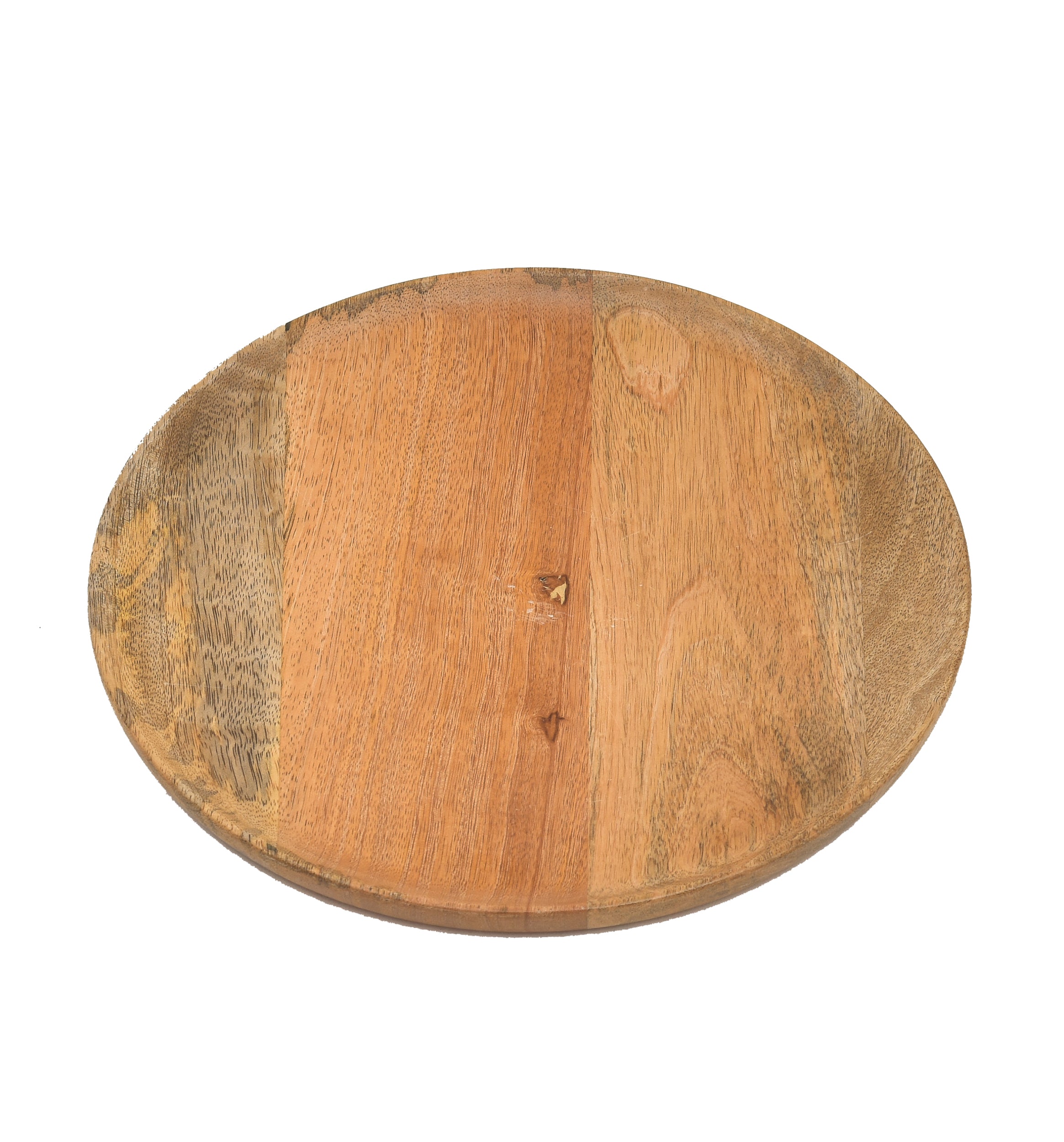 Mango Wood Round Plate - 11