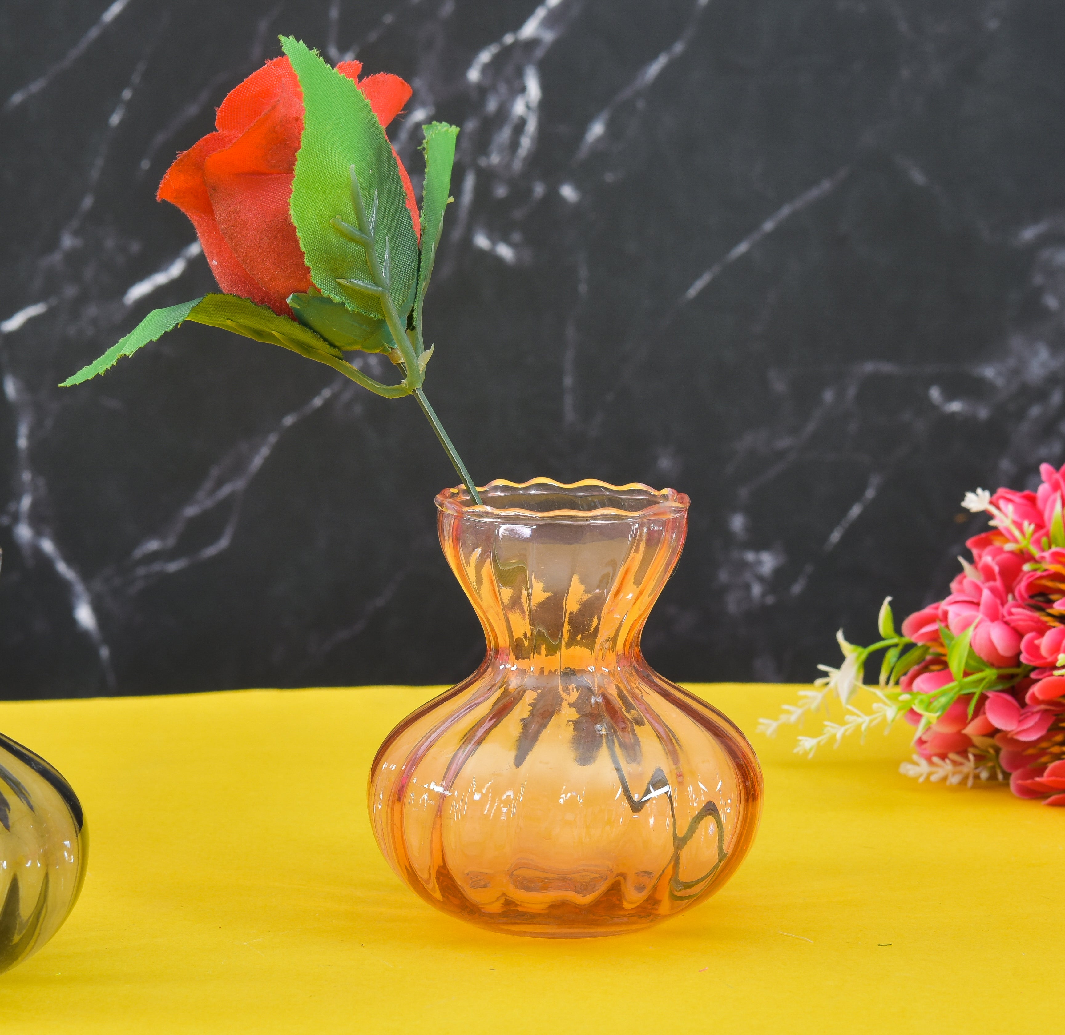 GLASS FLOWER VASES