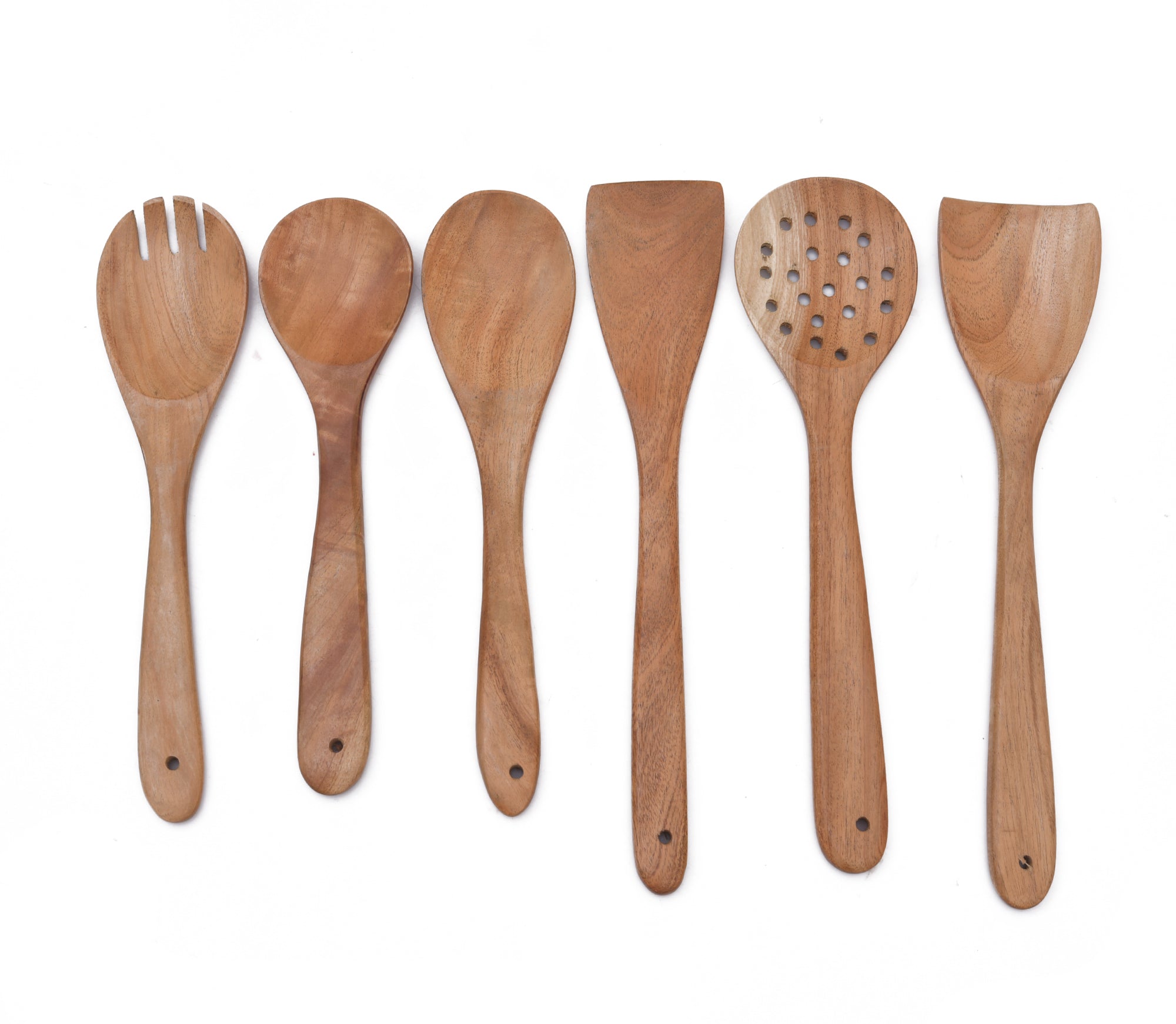 PREMIUM NEEM WOOD SPATULA SET OF 6