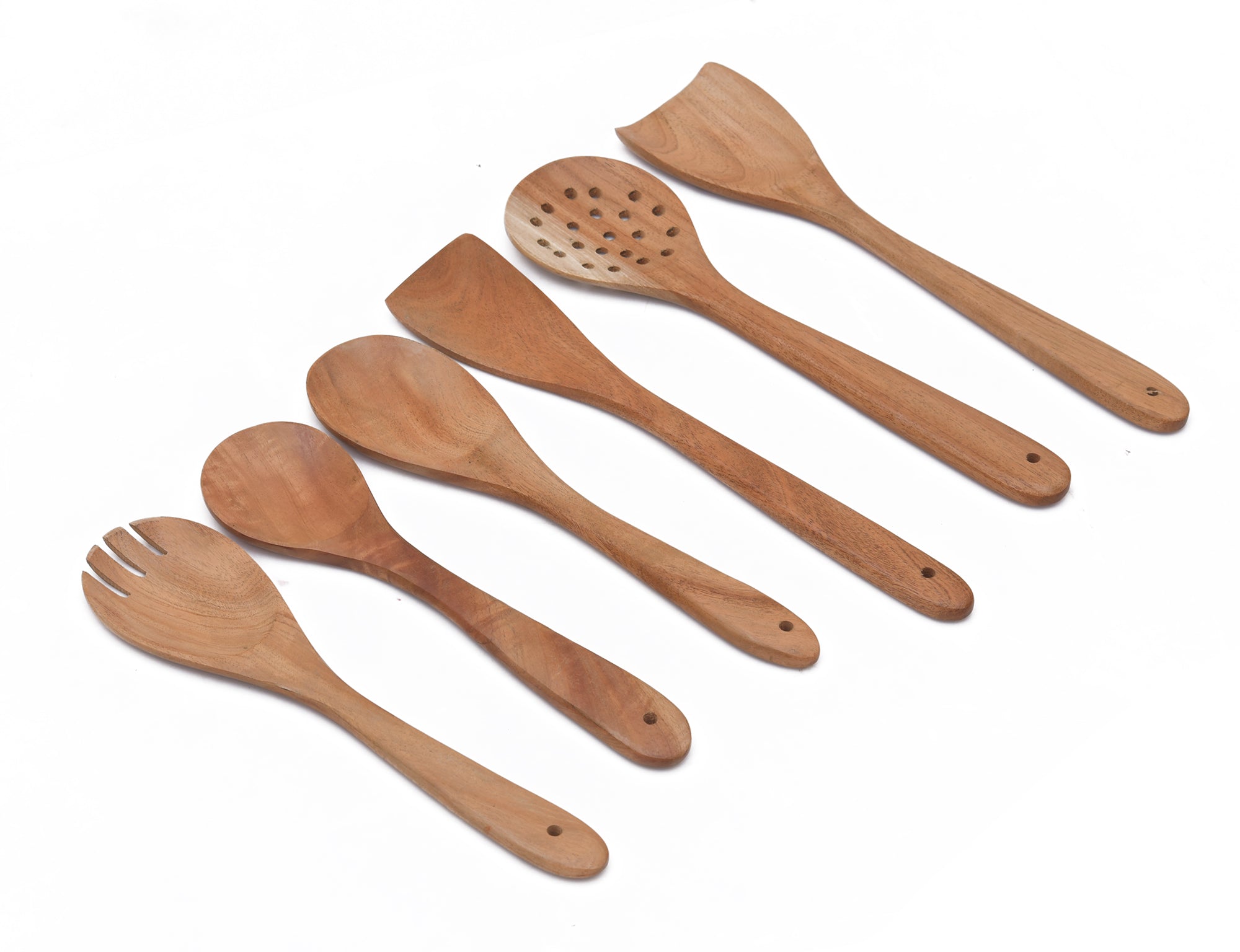 PREMIUM NEEM WOOD SPATULA SET OF 6