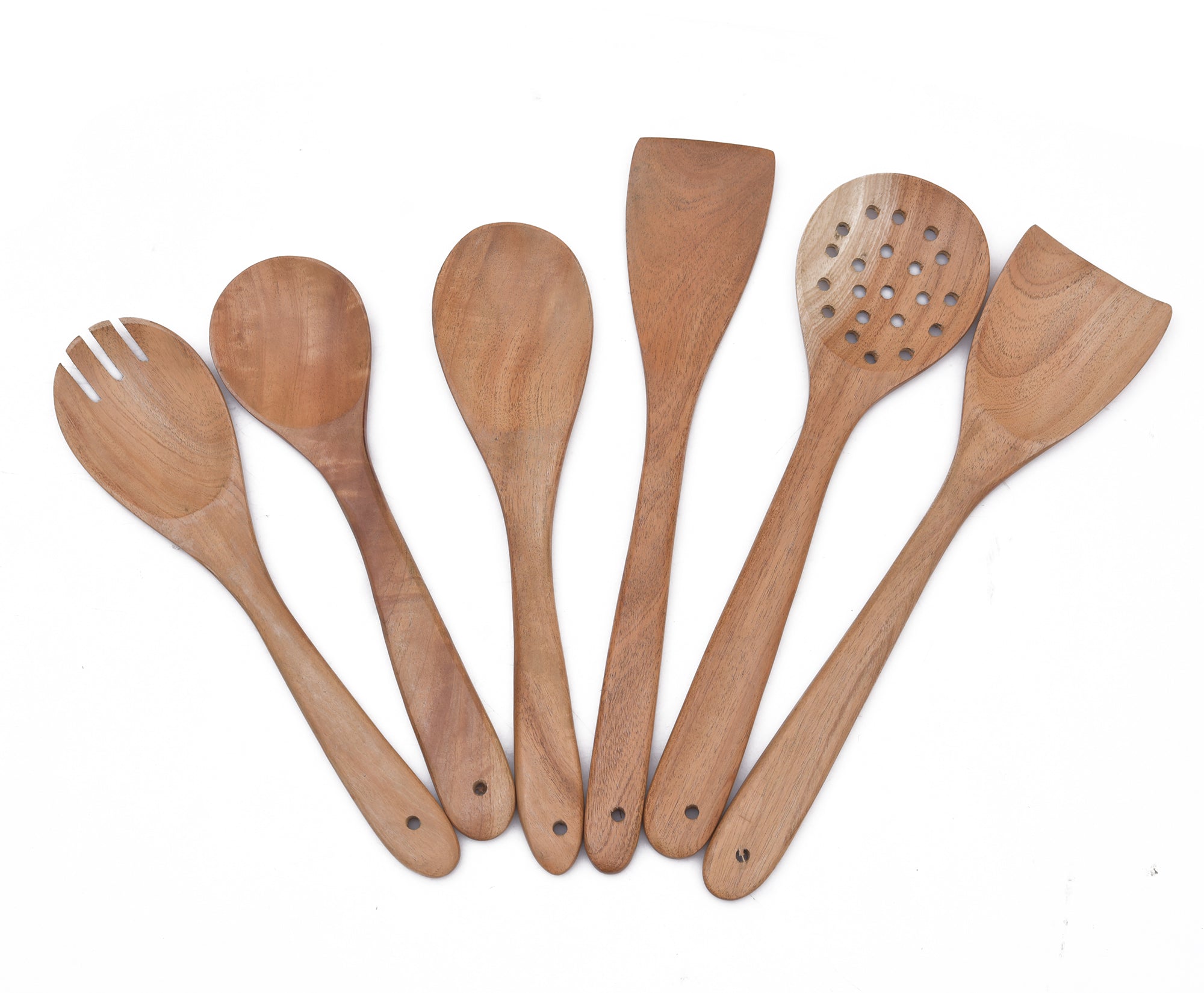 PREMIUM NEEM WOOD SPATULA SET OF 6