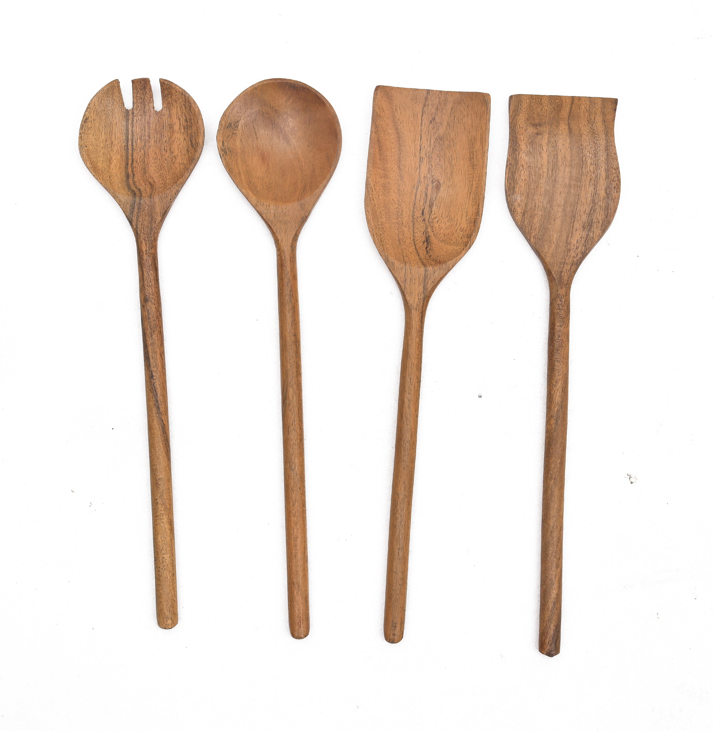 Acacia Wooden Serving Spoon Set of 4