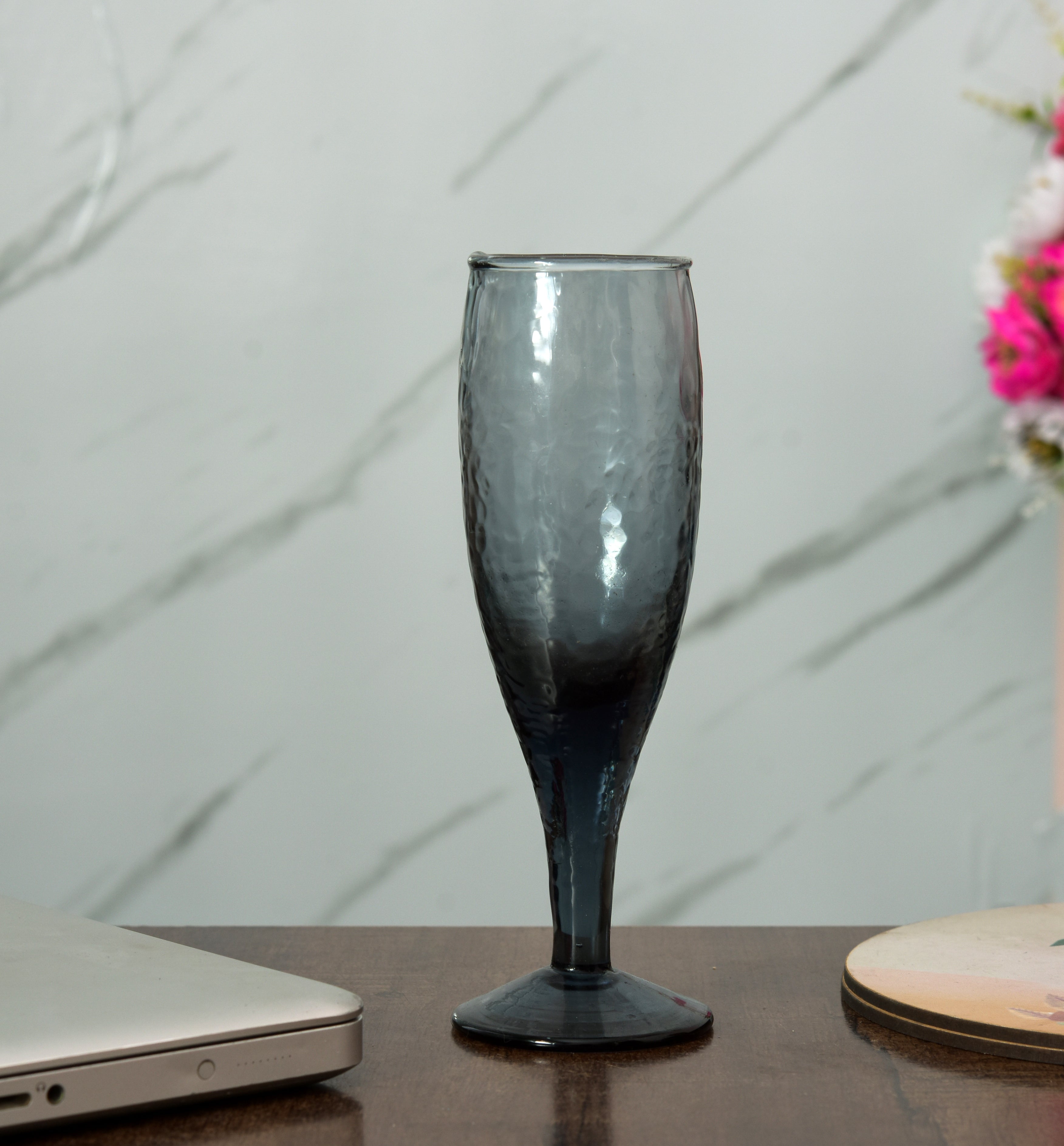 HEATHER CHAMPANGNE GLASS
