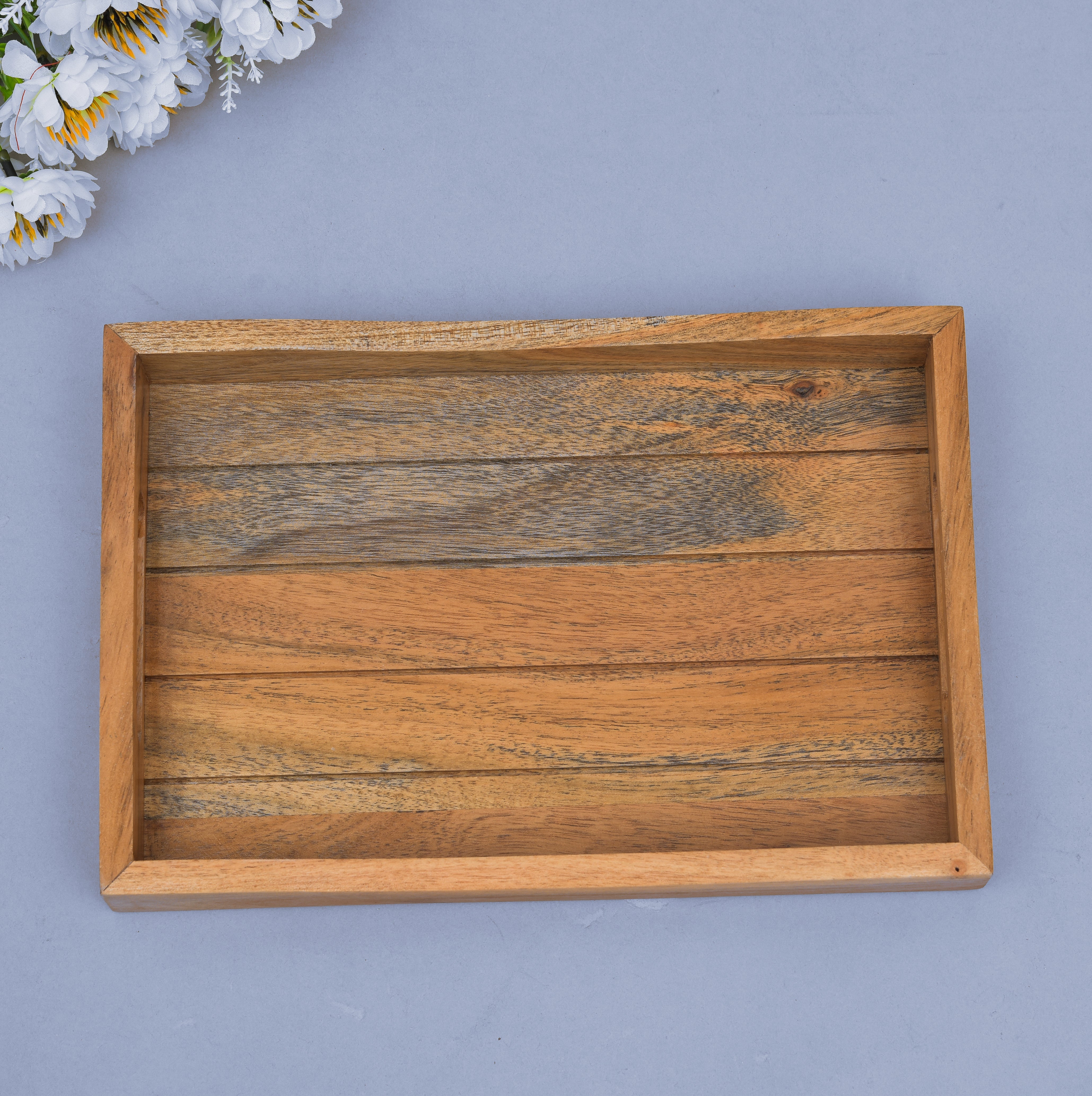 Wooden Tray With Live-edge - 12*8 Inch