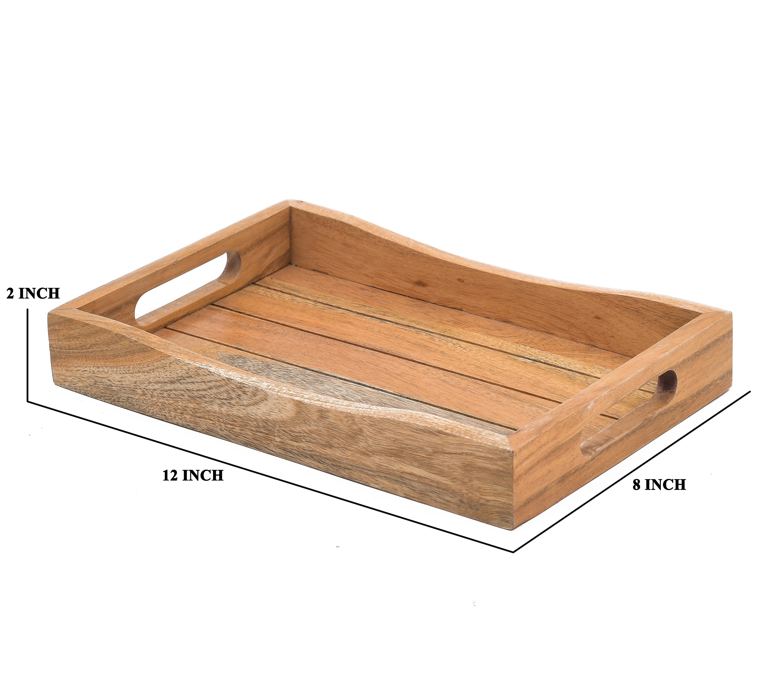 Wooden Tray With Live-edge - 12*8 Inch