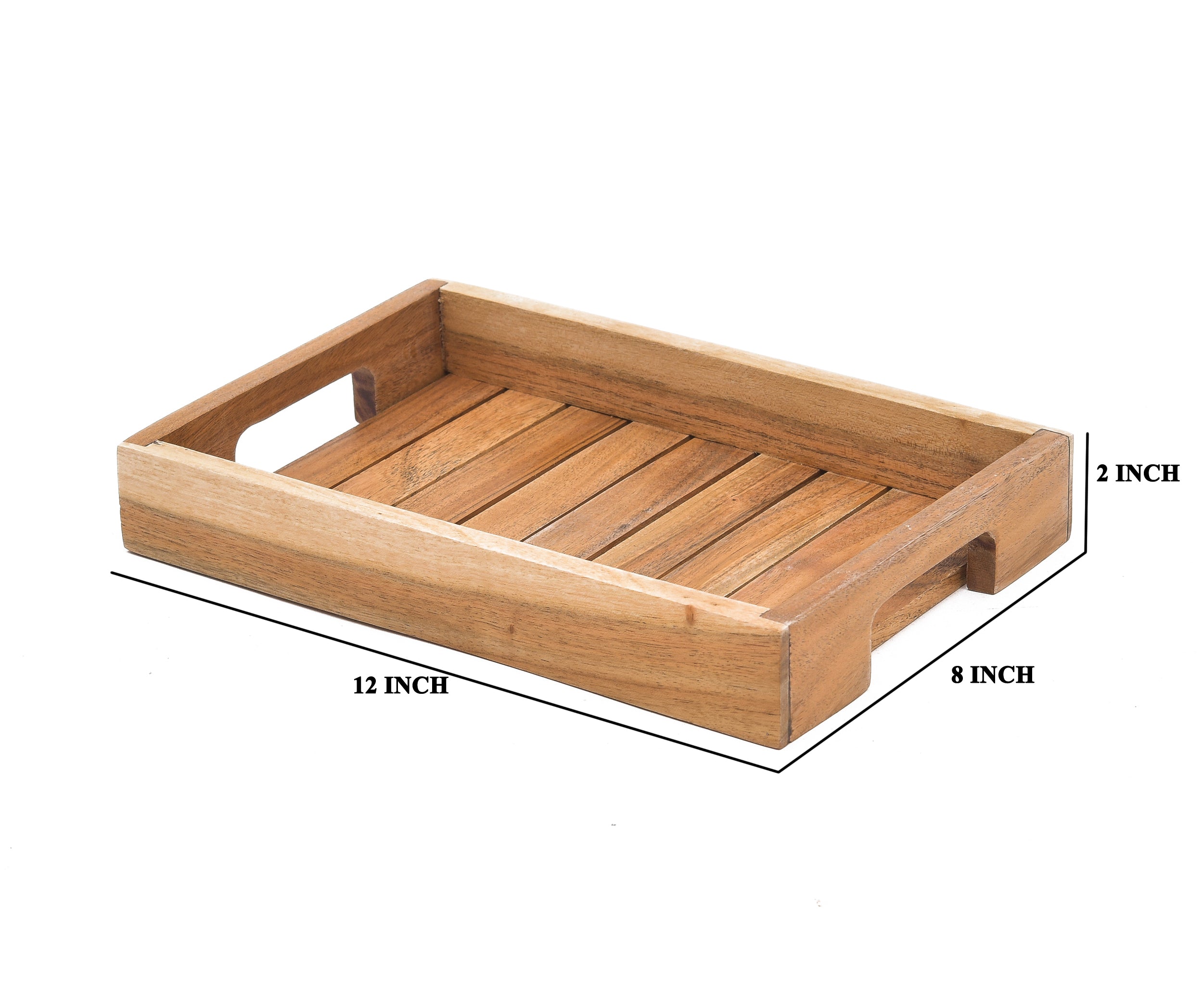 Acacia Wooden Serving Tray - 12*8 Inches
