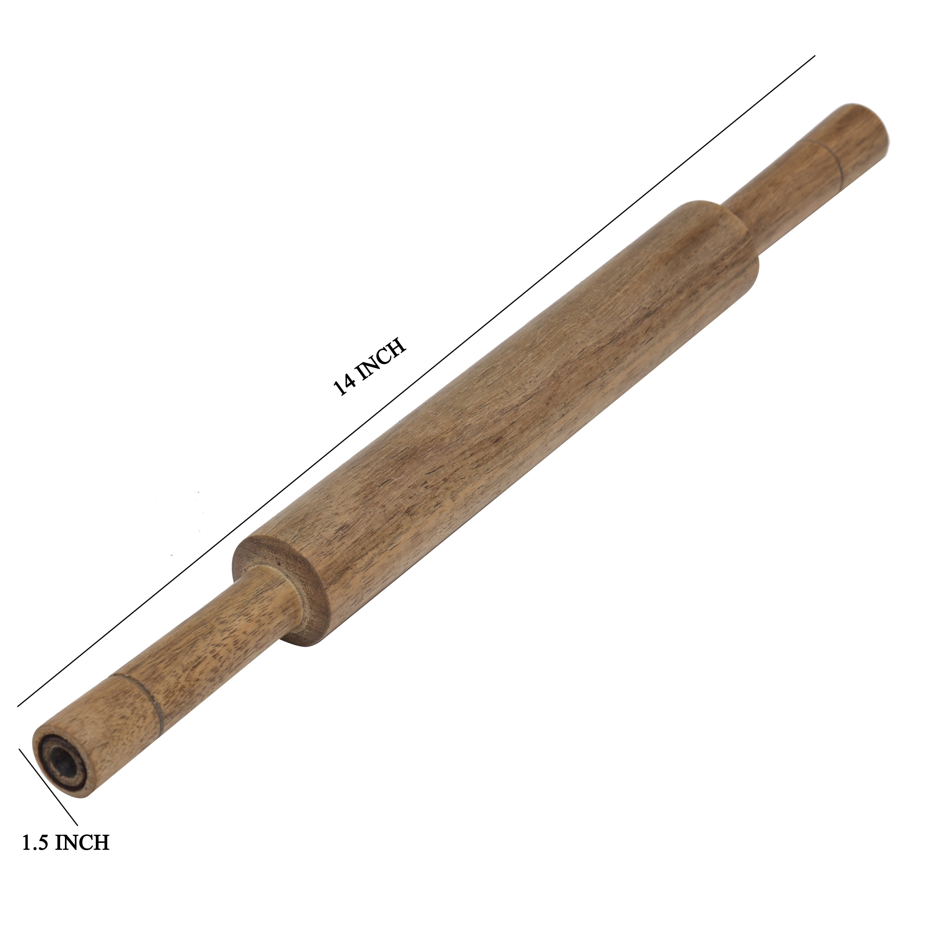 ROLLING STAR ACACIA WOODEN BELAN & ROLLING PIN