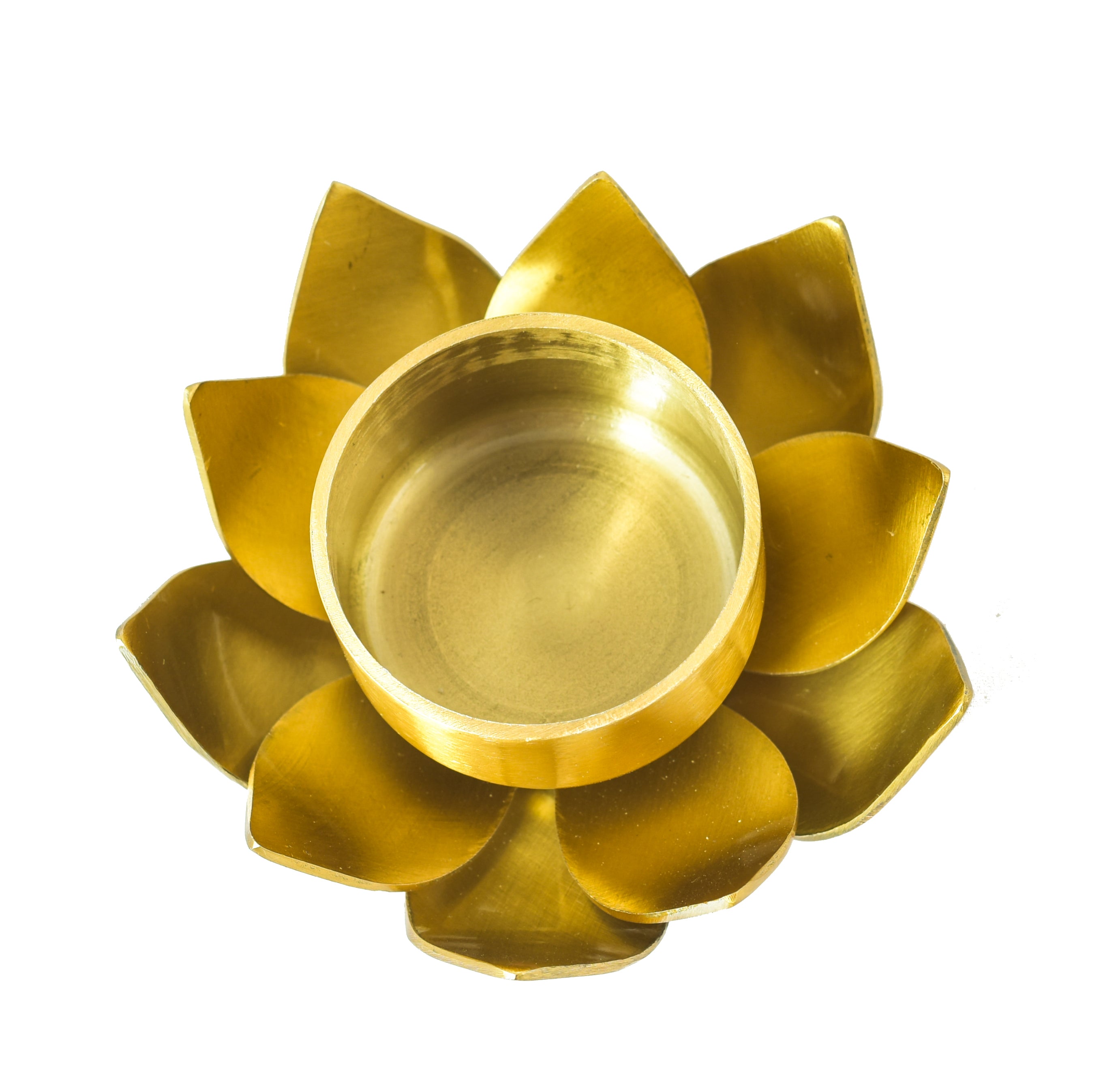 GOLDEN LOTUS T-LIGHT HOLDER