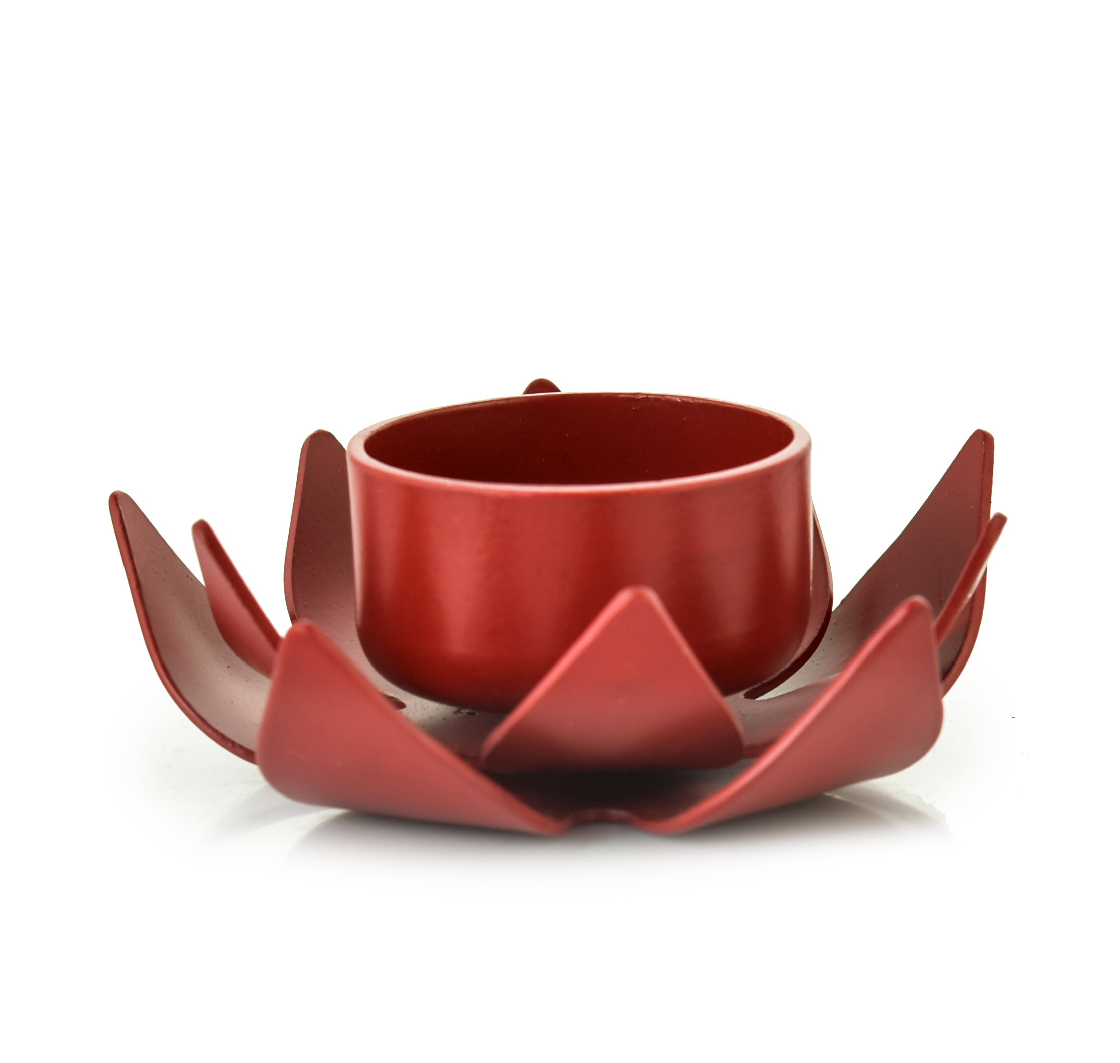RED LOTUS T-LIGHT HOLDER