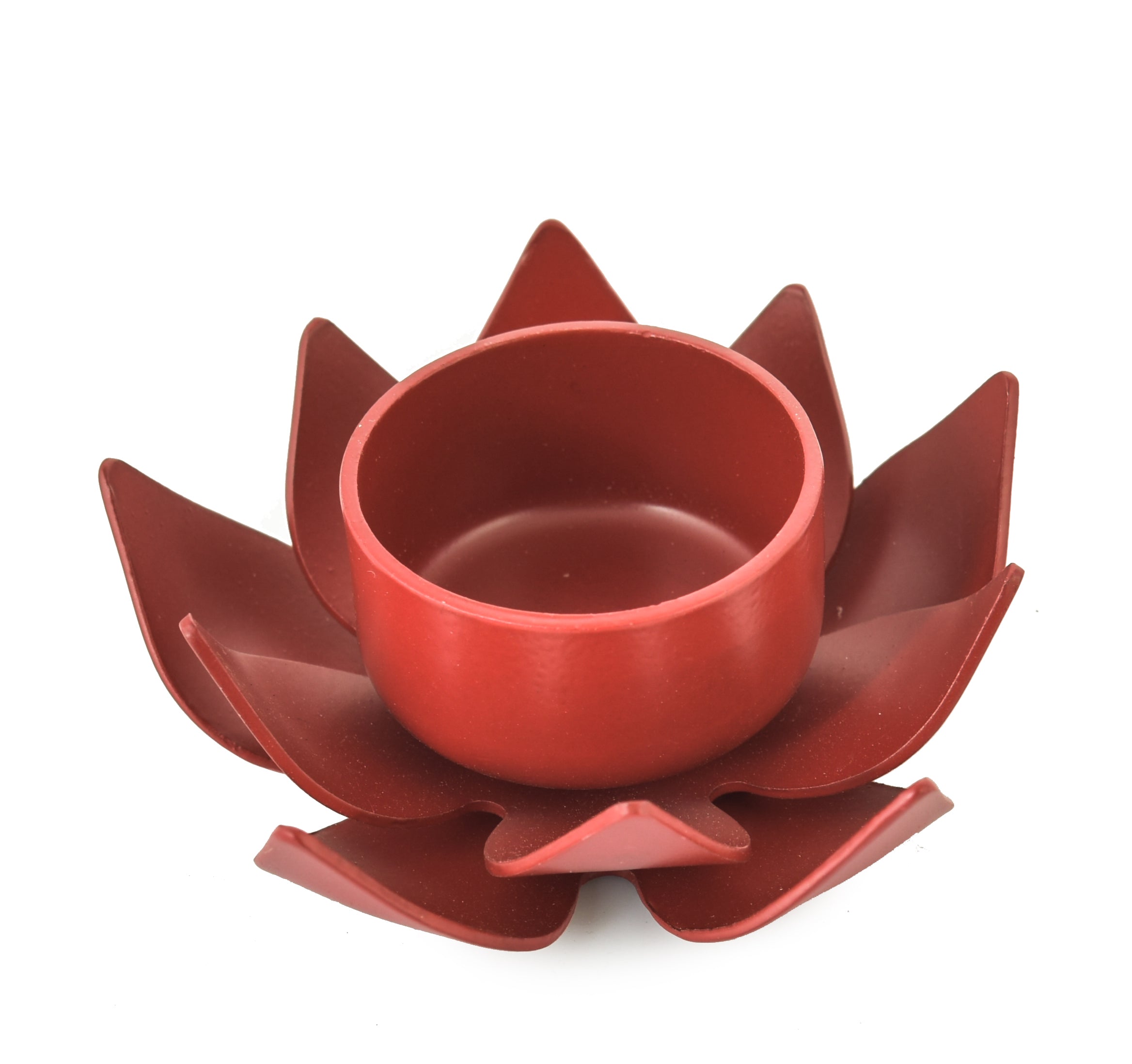RED LOTUS T-LIGHT HOLDER