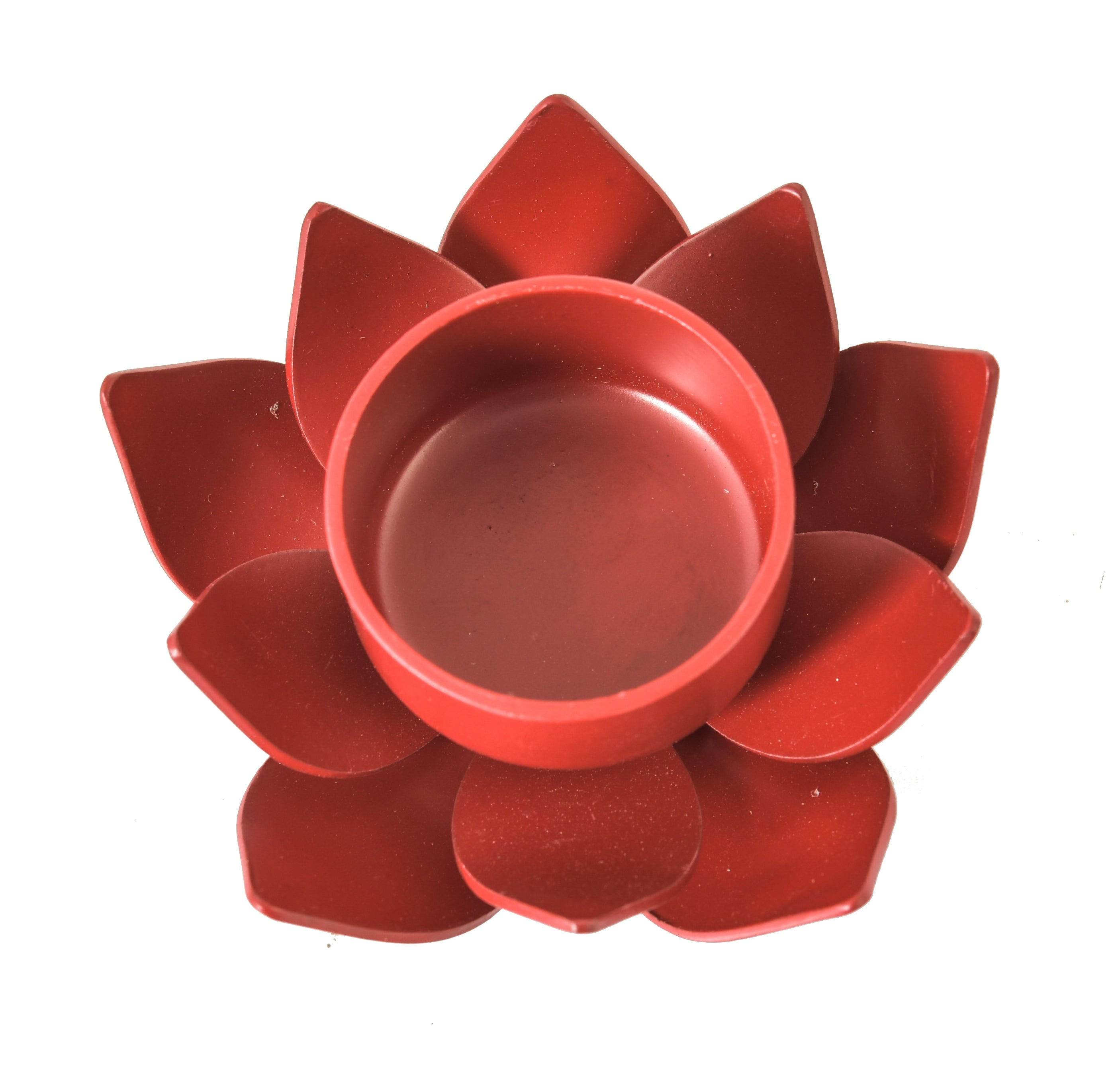 RED LOTUS T-LIGHT HOLDER