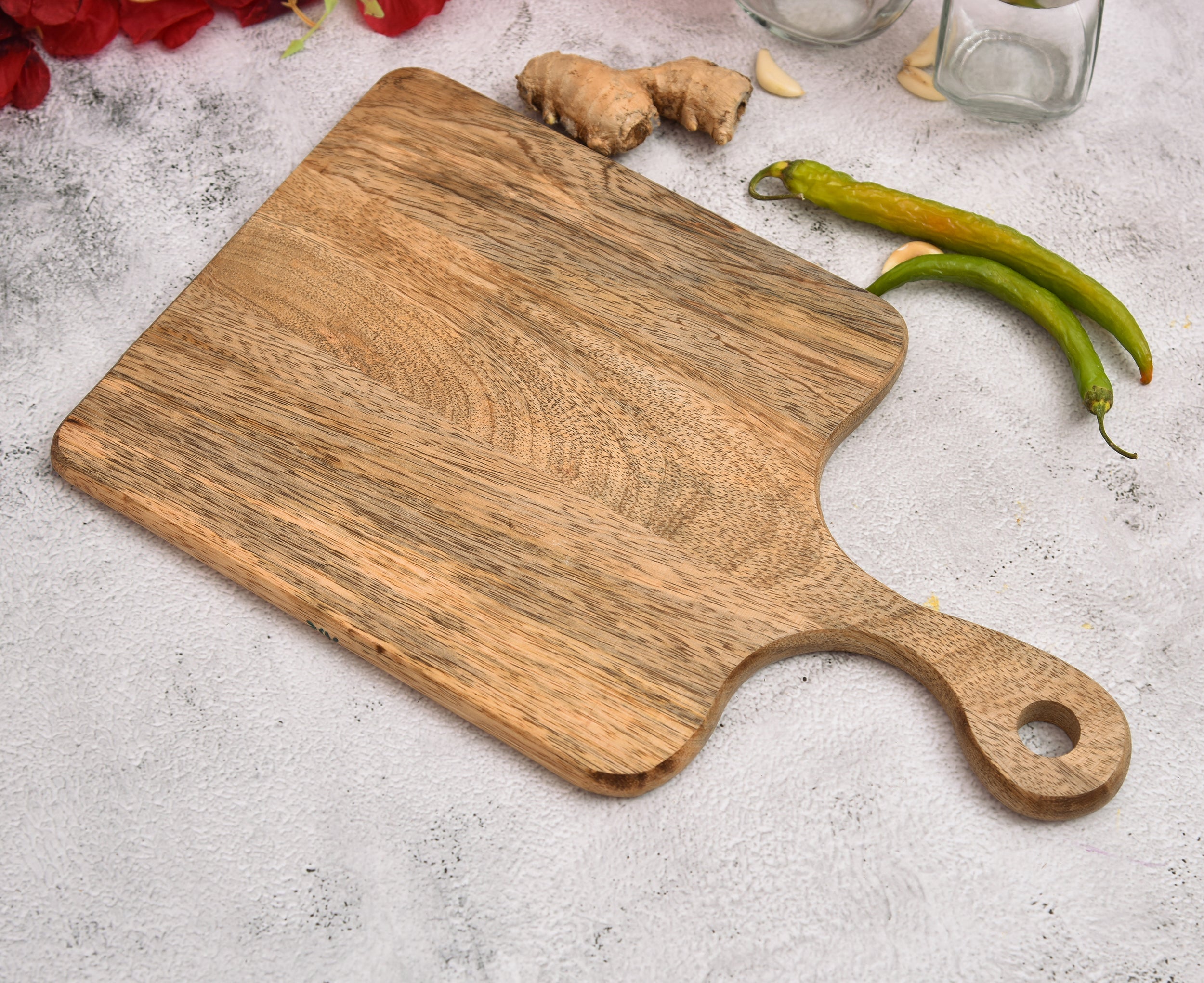 MANGO WOOD CHOPPING BOARD - 14X8 inch
