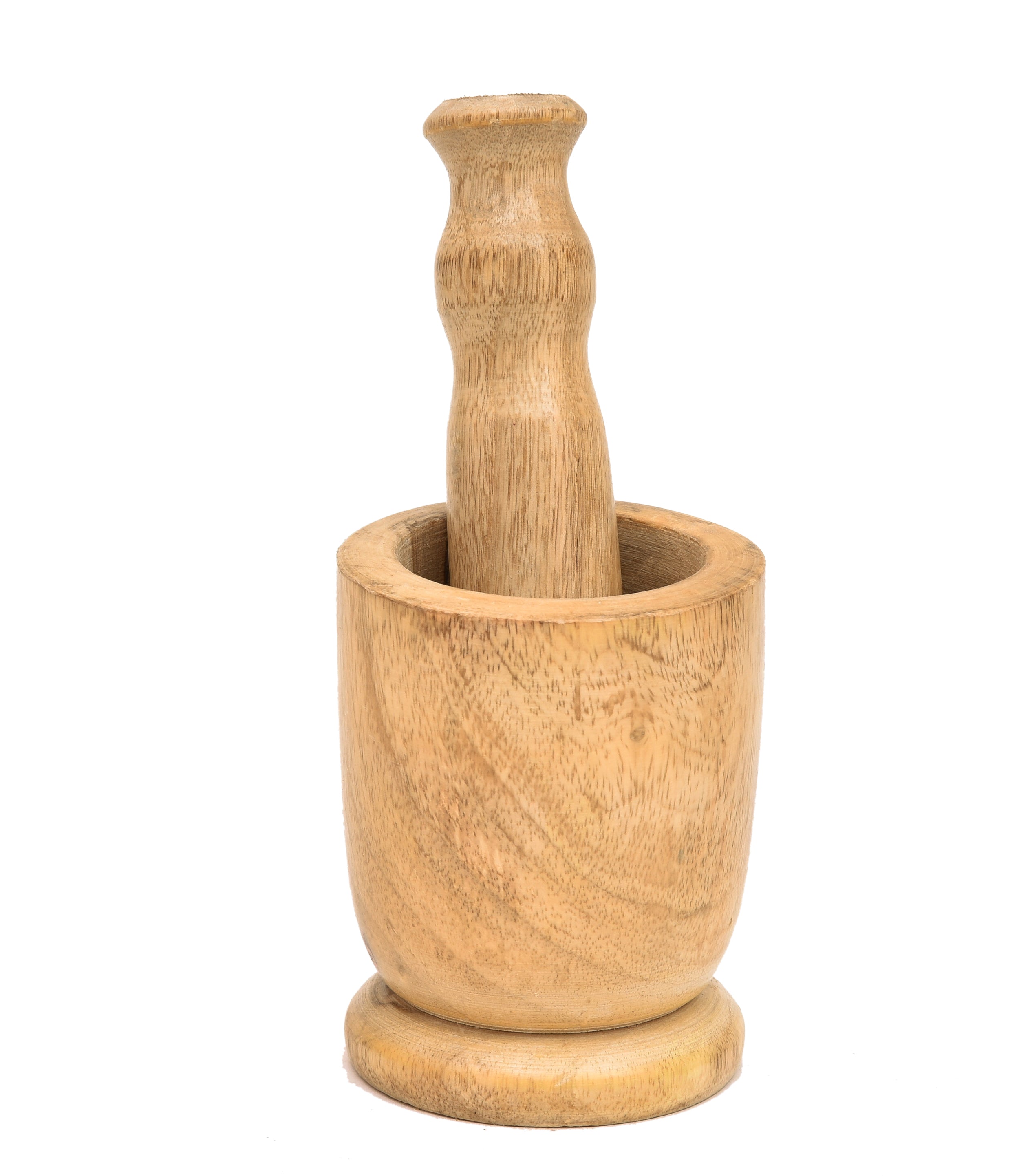 MANGO WOODEN OKHALI - MORTAR & PESTLE