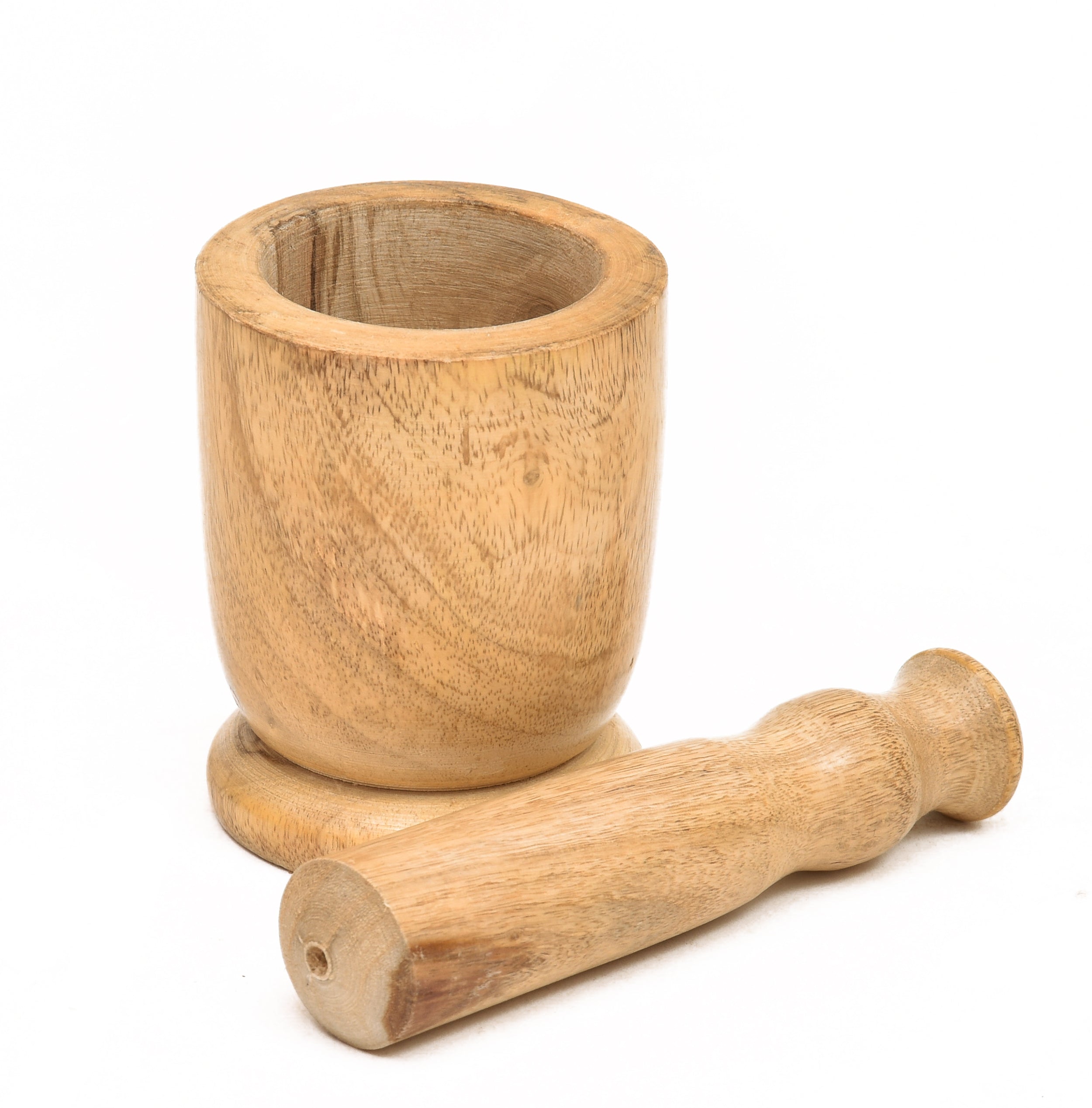 MANGO WOODEN OKHALI - MORTAR & PESTLE