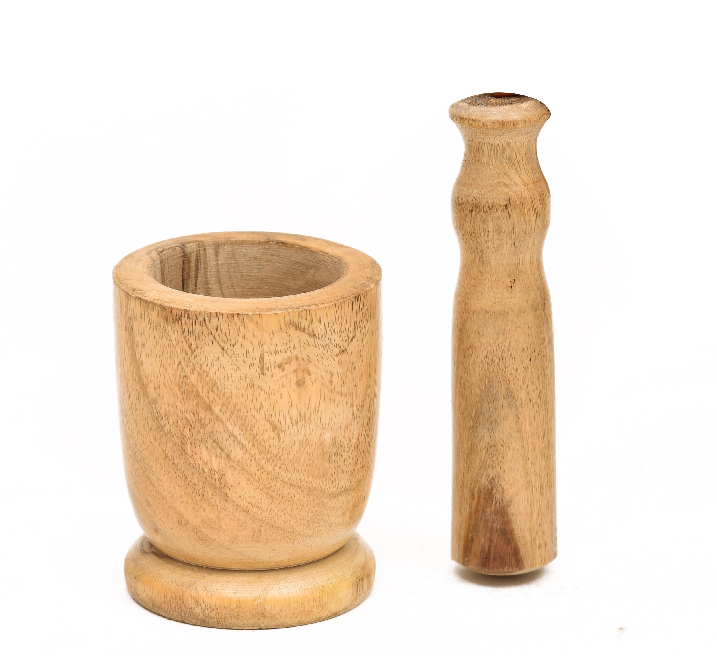 MANGO WOODEN OKHALI - MORTAR & PESTLE