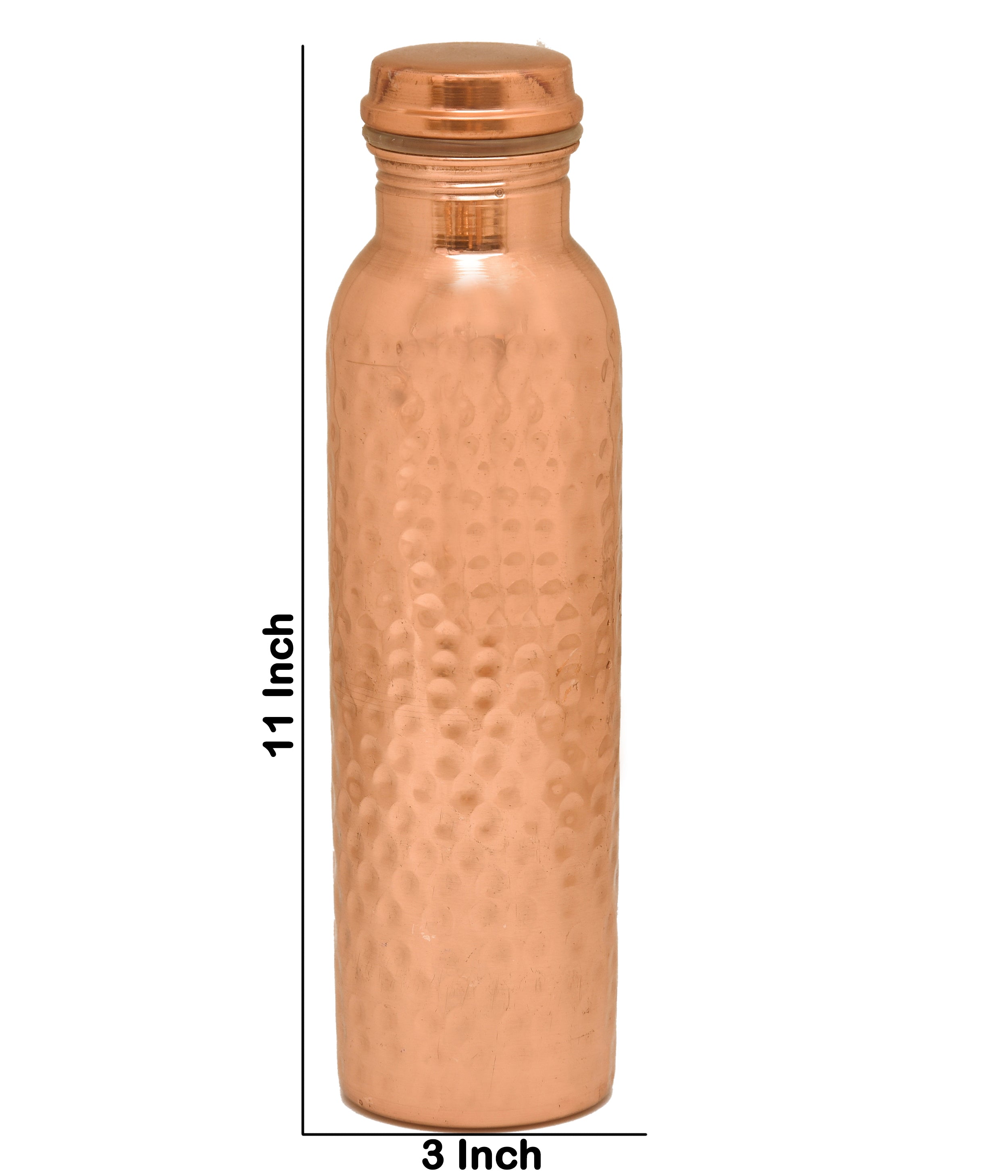 Sutra Copper Hammered Bottle - 950 Ml