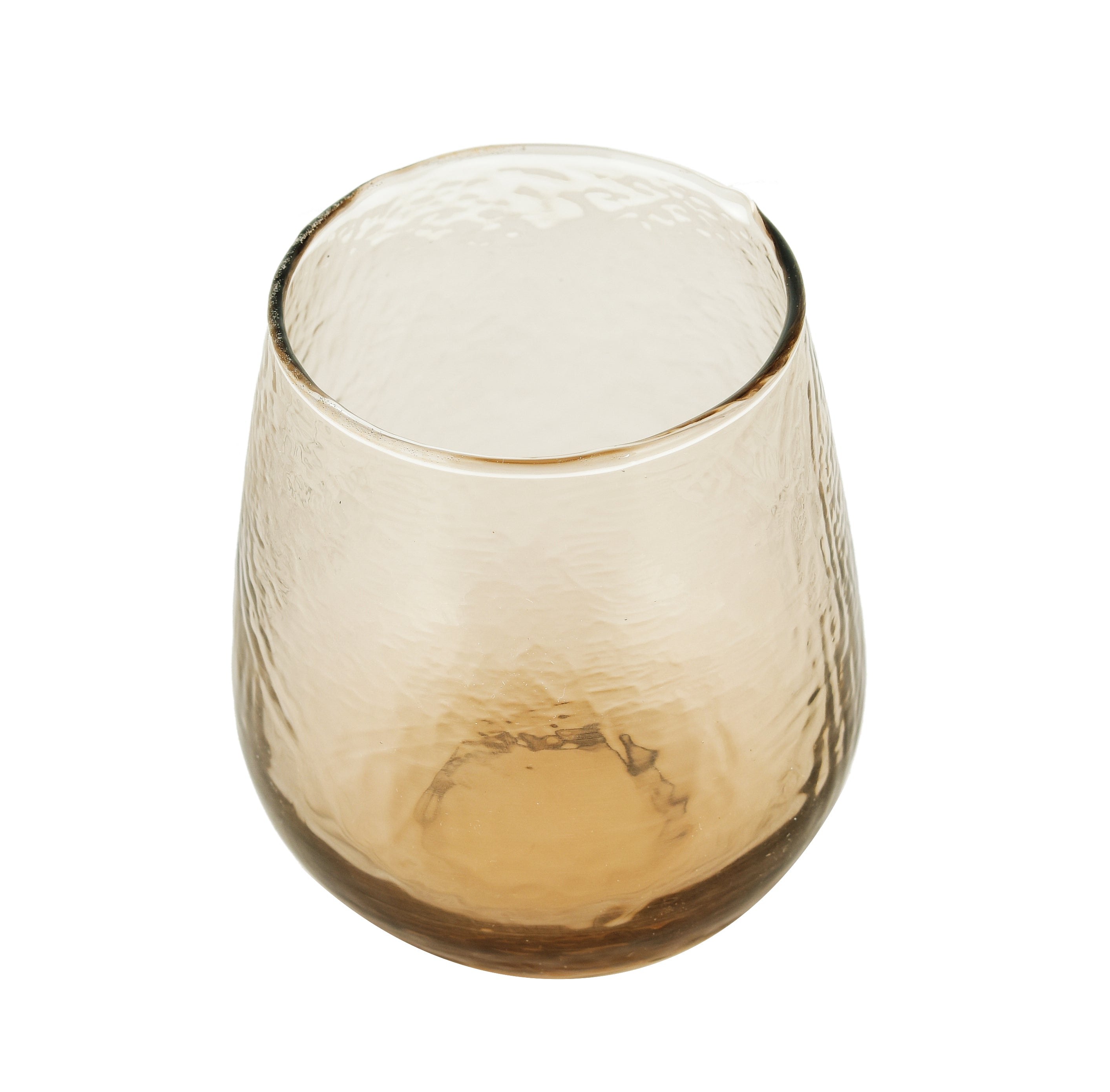 BROWN JUICE DRINWARE GLASS SET OF 2