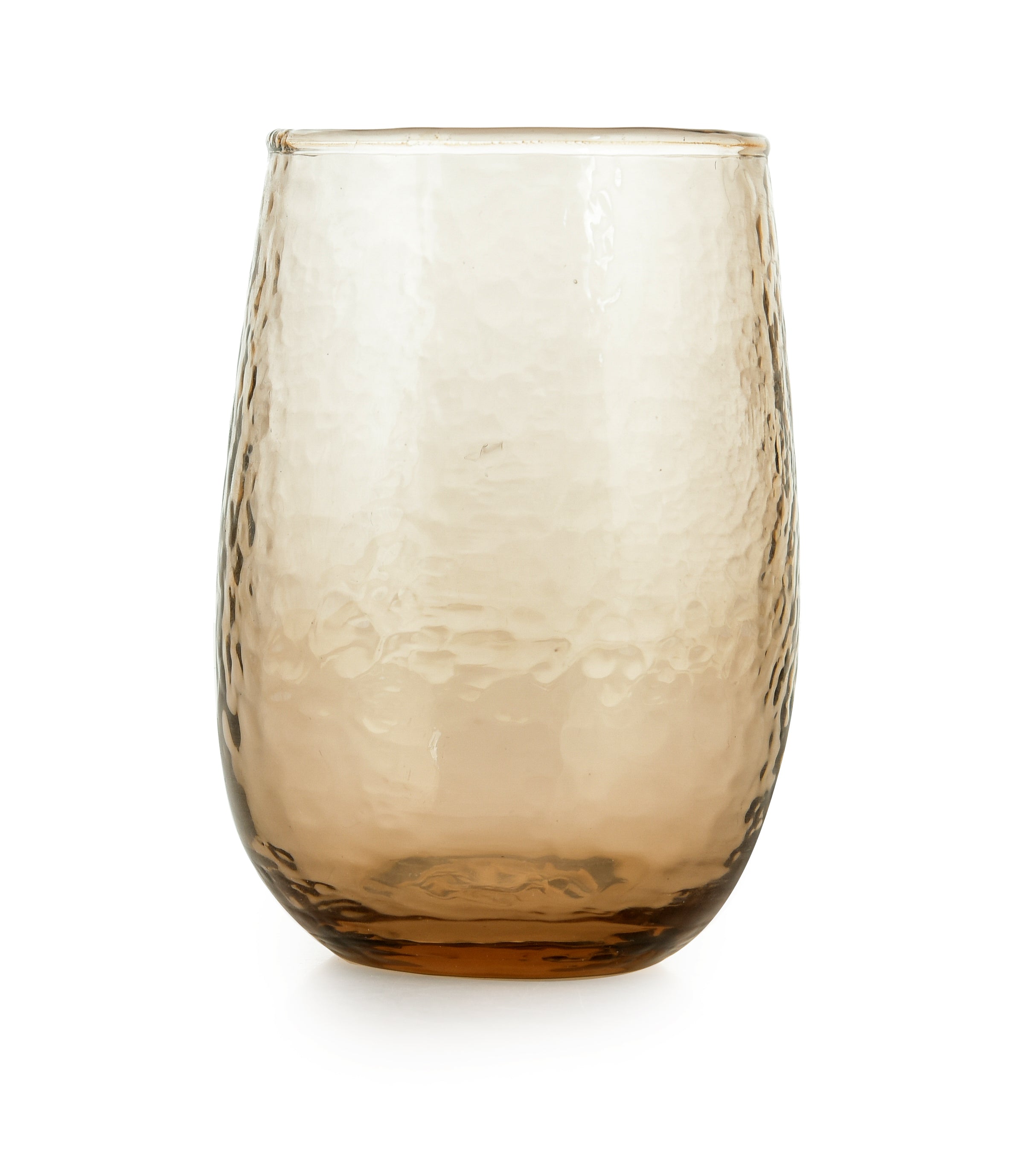 BROWN JUICE DRINWARE GLASS SET OF 2 - LARGE